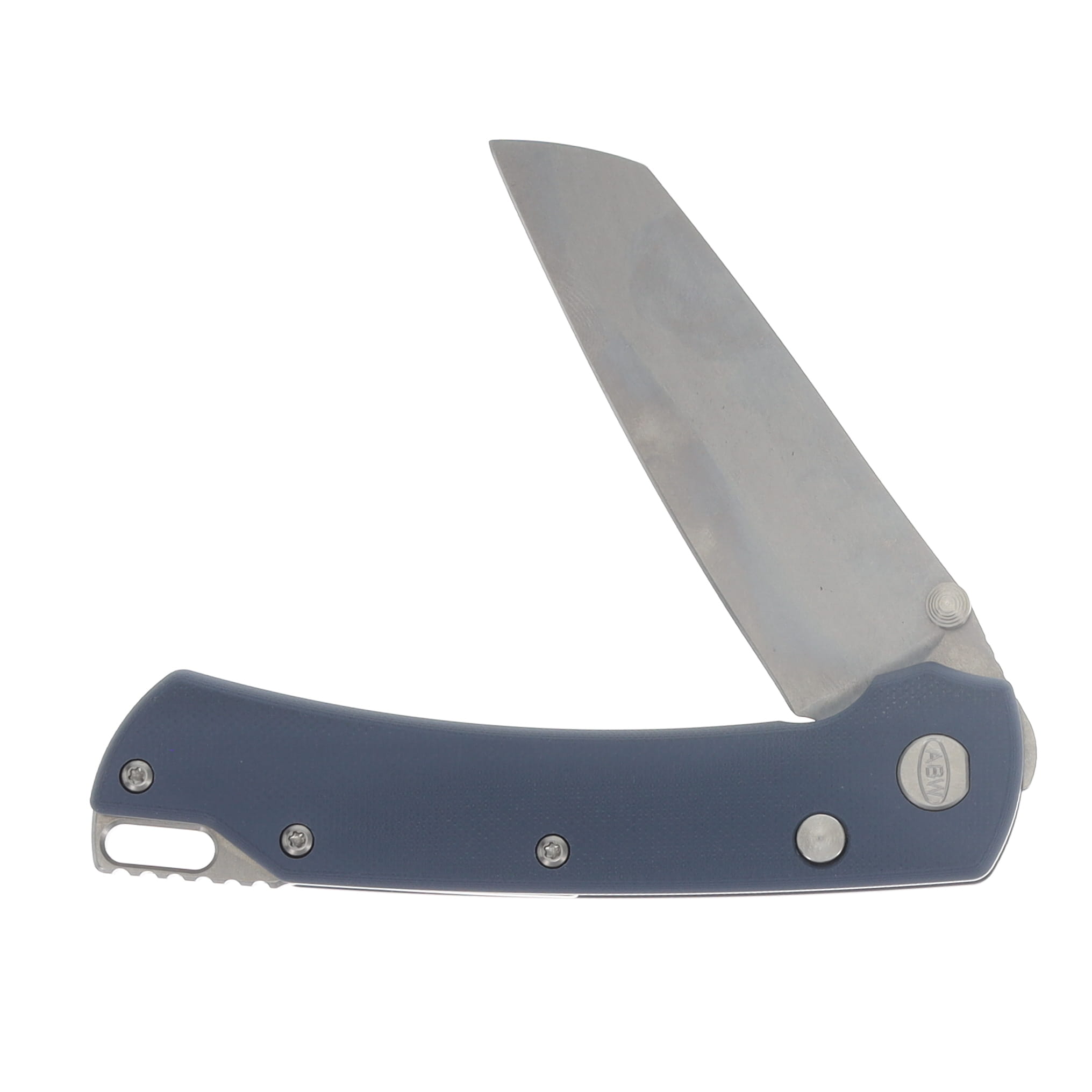 ABW Model 3 Manual Button Lock Folder Slate G-10 Magnacut Blade ABWMODLE3G10SLATE View 3