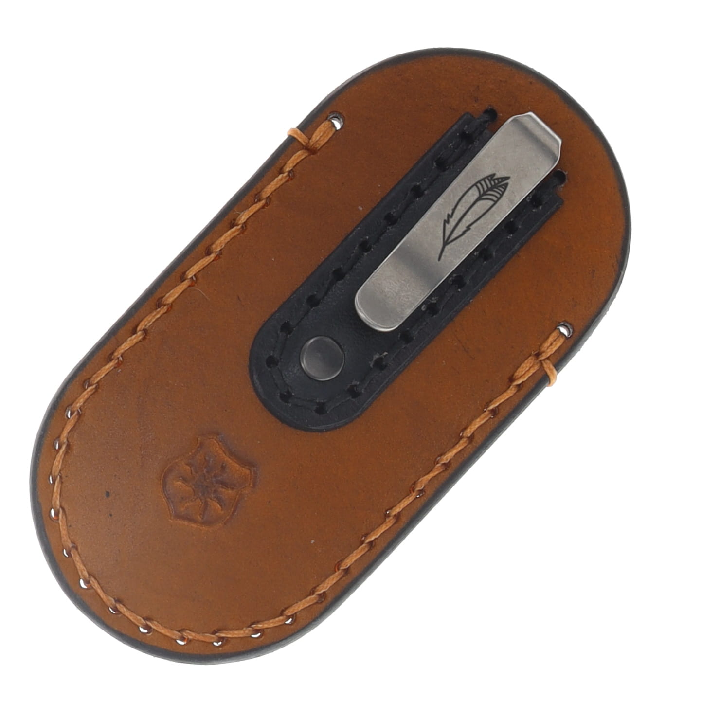 Lancelot Leather Slip For ABW Walnut Brown With Tan Thread LLABWSLIPTANTHREAD View 3