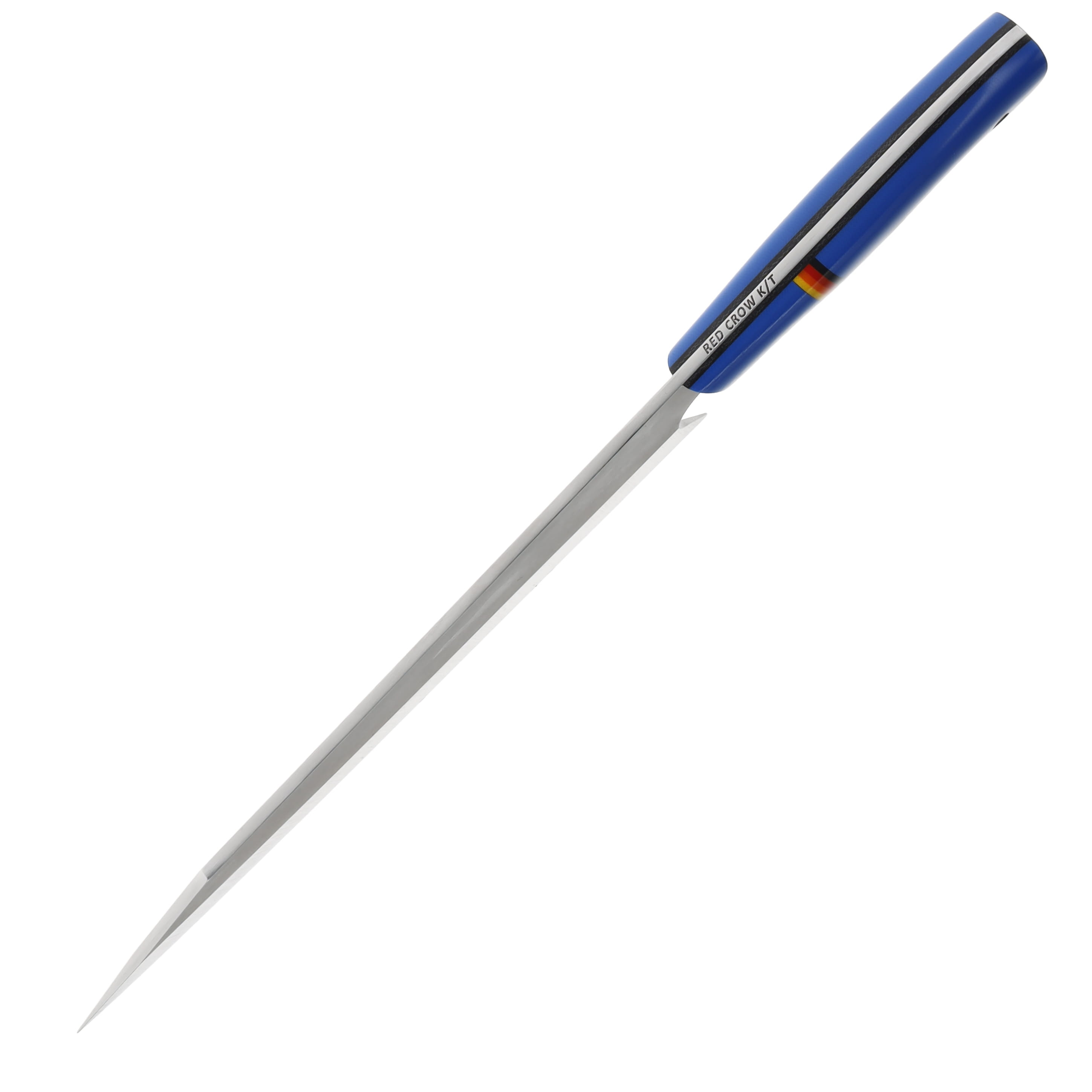 Red Crow Knife and Tool Nitro V 8 inch Chef Fixed Blade-Blue G10 and TRD Divider RCCBG10TRD View 3