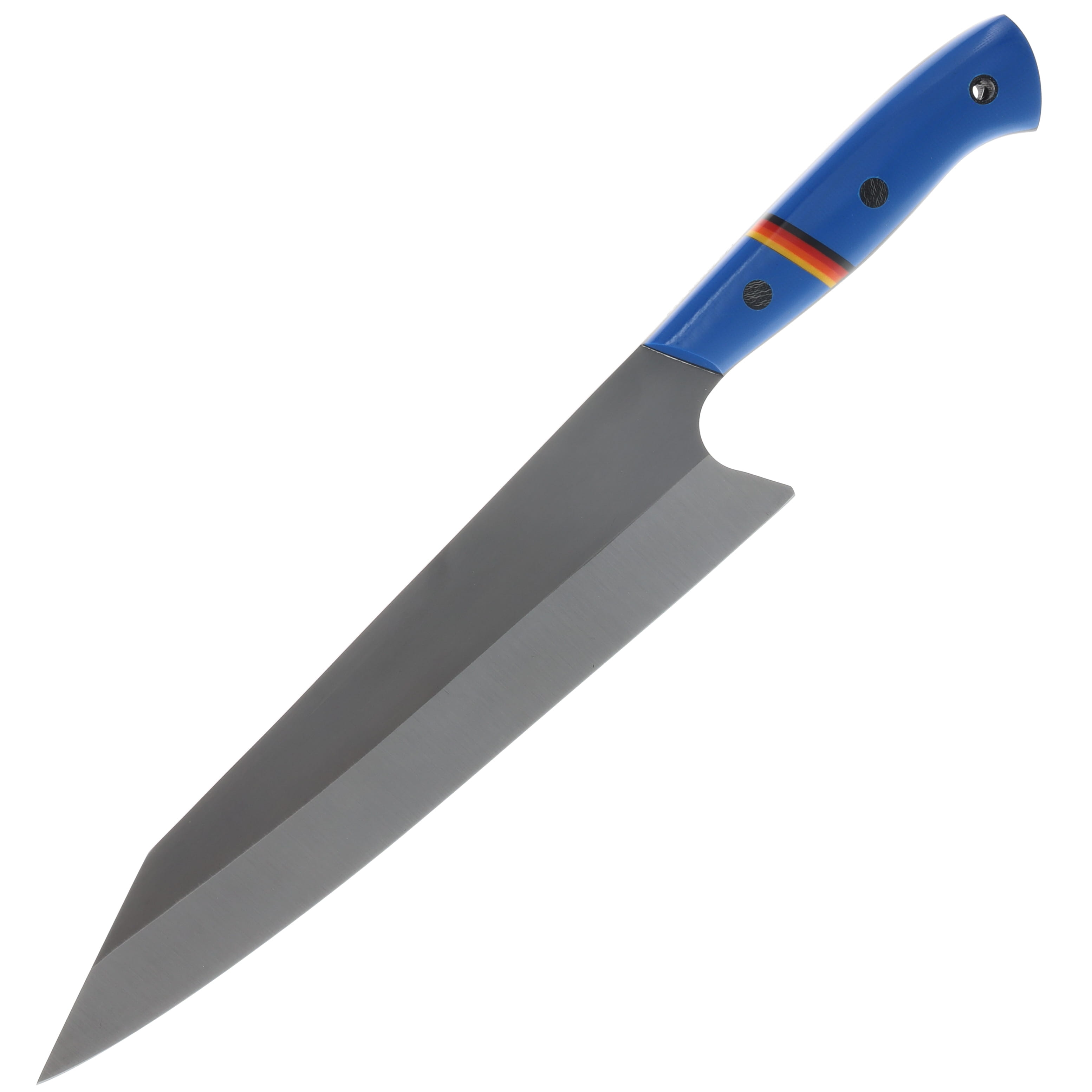 Red Crow Knife and Tool Nitro V 8 inch Chef Fixed Blade-Blue G10 and TRD Divider RCCBG10TRD View 1