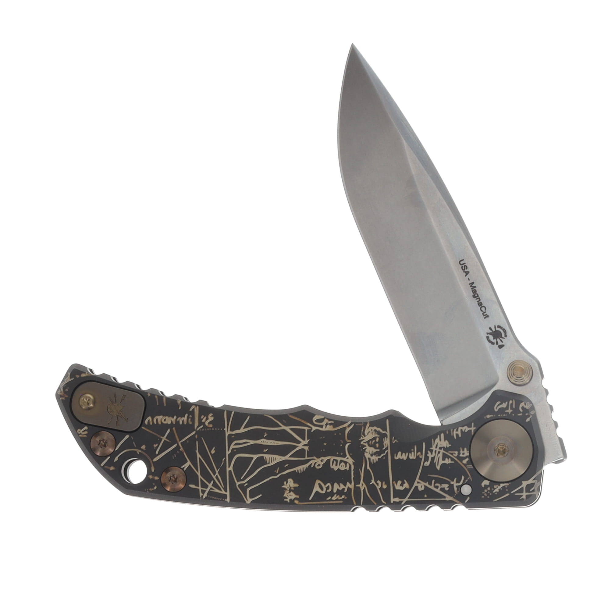 Spartan Blades SHF DaVinci Gold PVD Special Edition | MagnaCut View 3