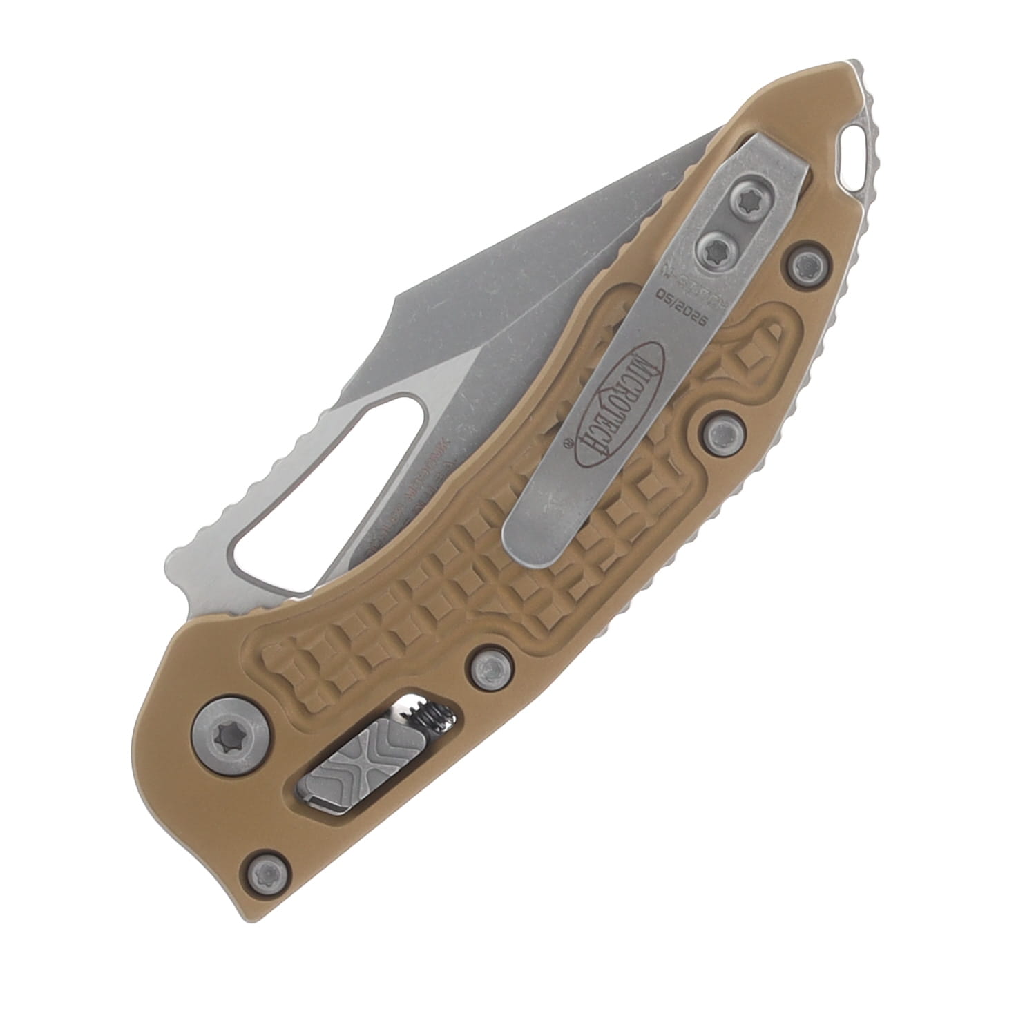 Microtech Mini Stitch Ram-Lok Apocalyptic Tan Frag Folding Knife MT169MRL-10 APFRTA View 6