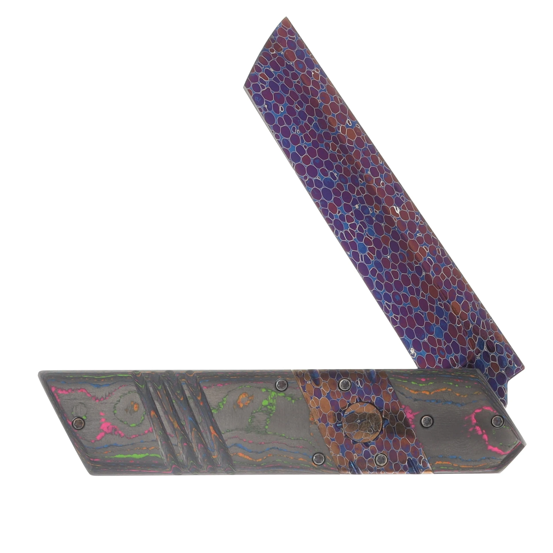 Vallotton Kaiken OTS Auto Bertie Reitveld's Dragonskin Blade Camo Carbon 80's CF Handle VKKAIKCC80 View 3