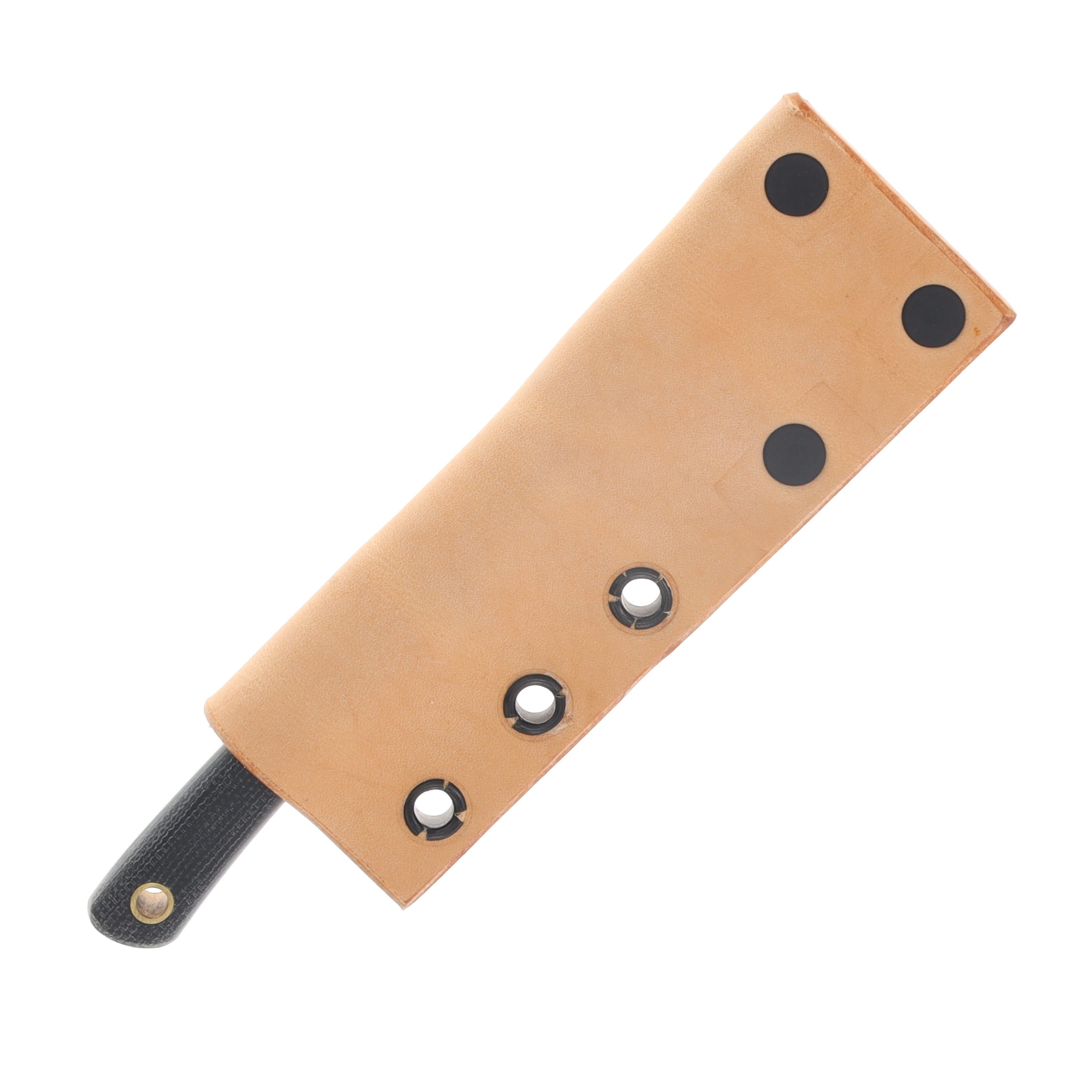 Lishen Knives Mini Northern Scalpel Fixed Blade Matte Black Canvas Micarta Handle Mosaic Pins LKMNSMBKCM View 3