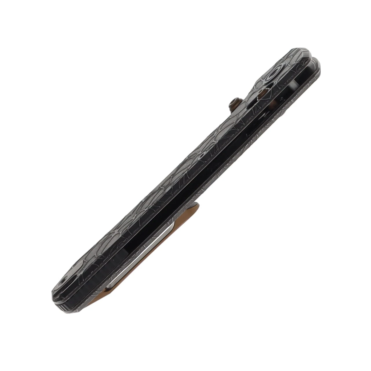 Vosteed Raccoon TiSlim Folder S35VN Blk Stonewash Blade Acid Wash Blk TI Handle A4509 View 7