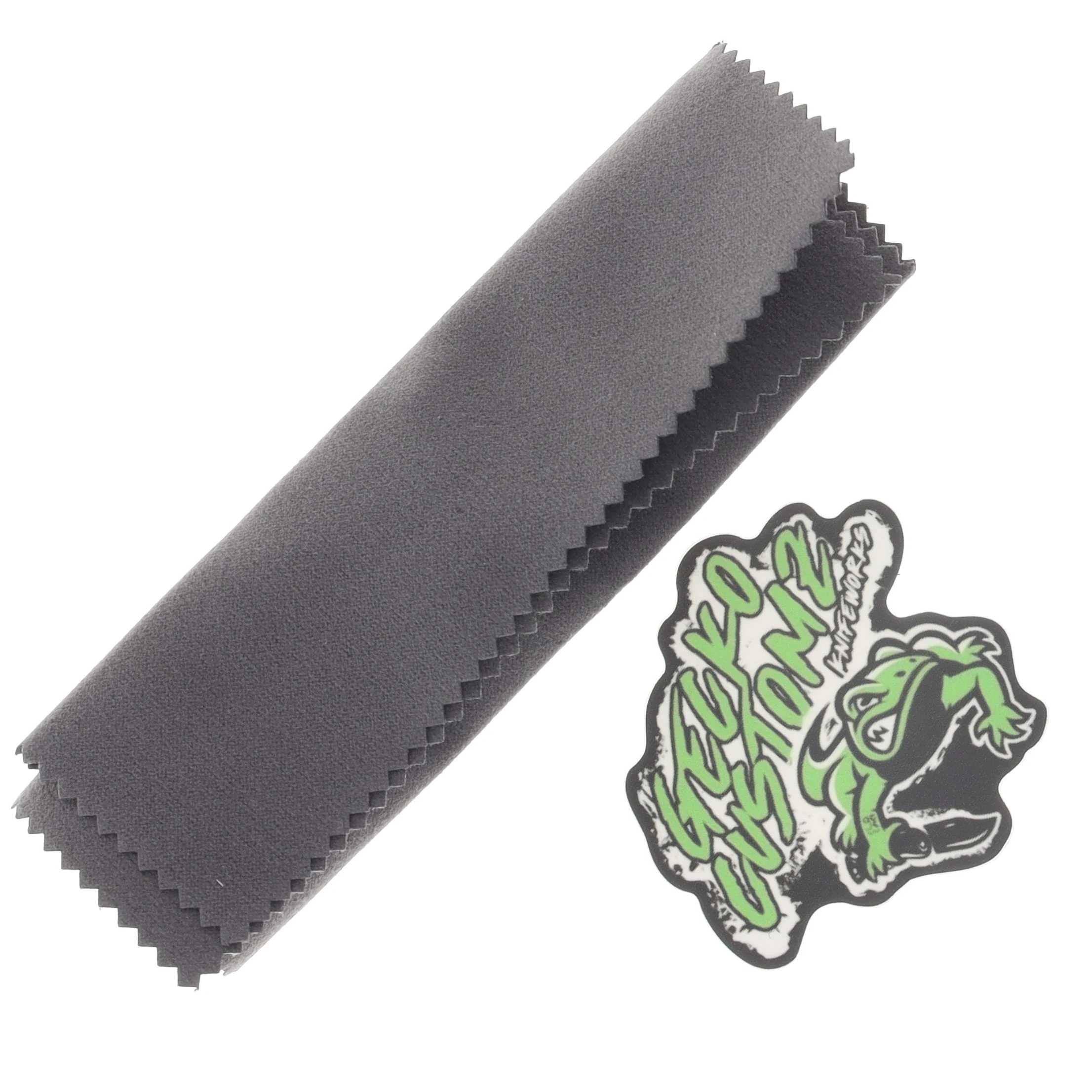 Gecko Customz Knifeworks Dune A8 Folder DLC/Silver Twill Carbon Fiber - M390 Belt Satin DUNEA8 View 7