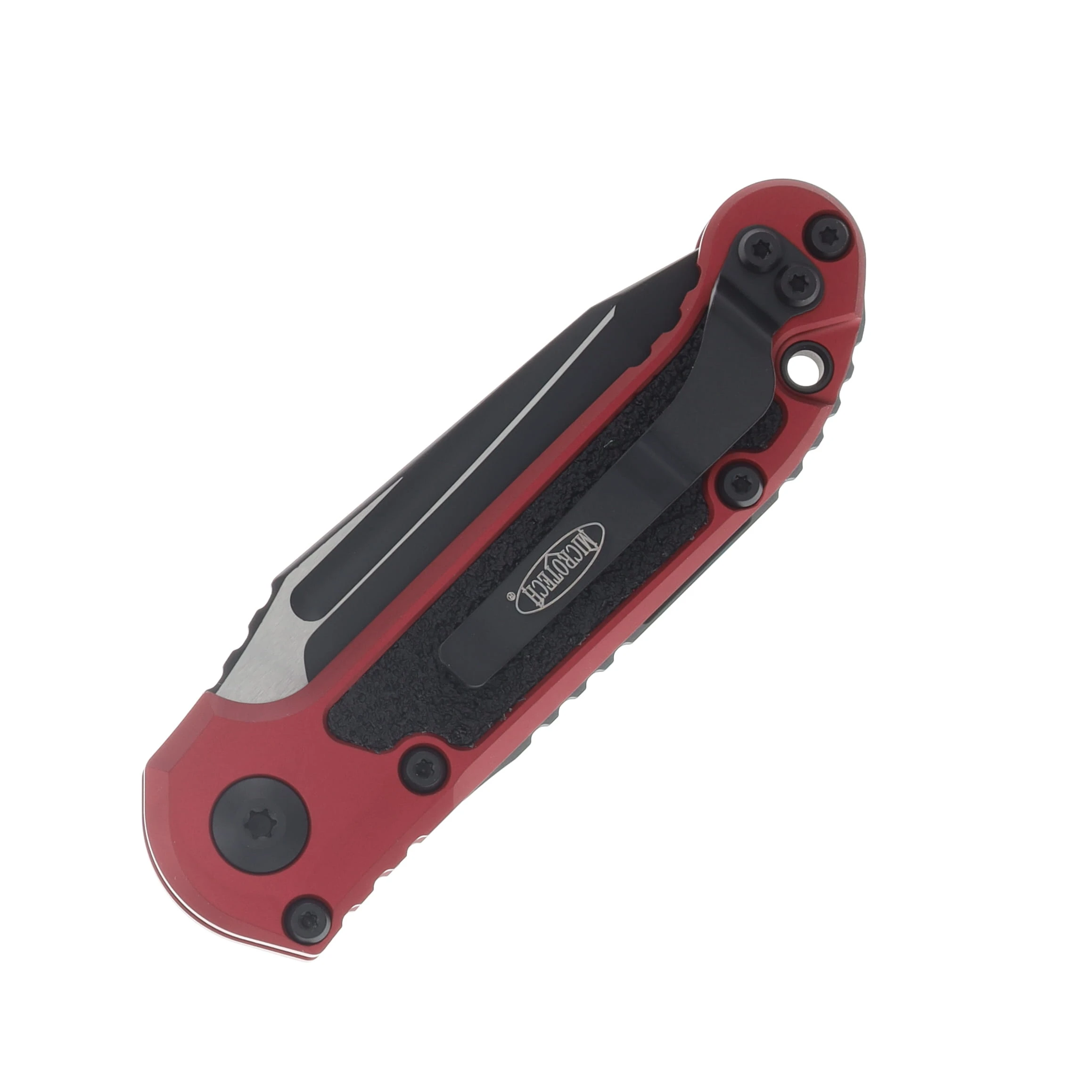 Microtech LUDT Gen III Automatic Knife Black Serrated T/E Merlot AUMT11363MR View 4
