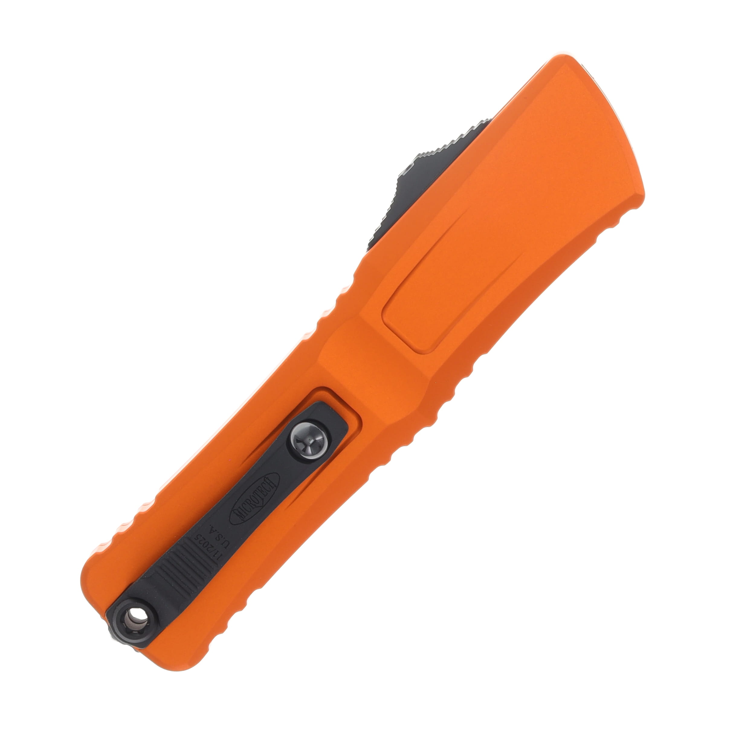 Microtech Combat Troodon Gen III S/E Black Partial Serrated Orange View 4