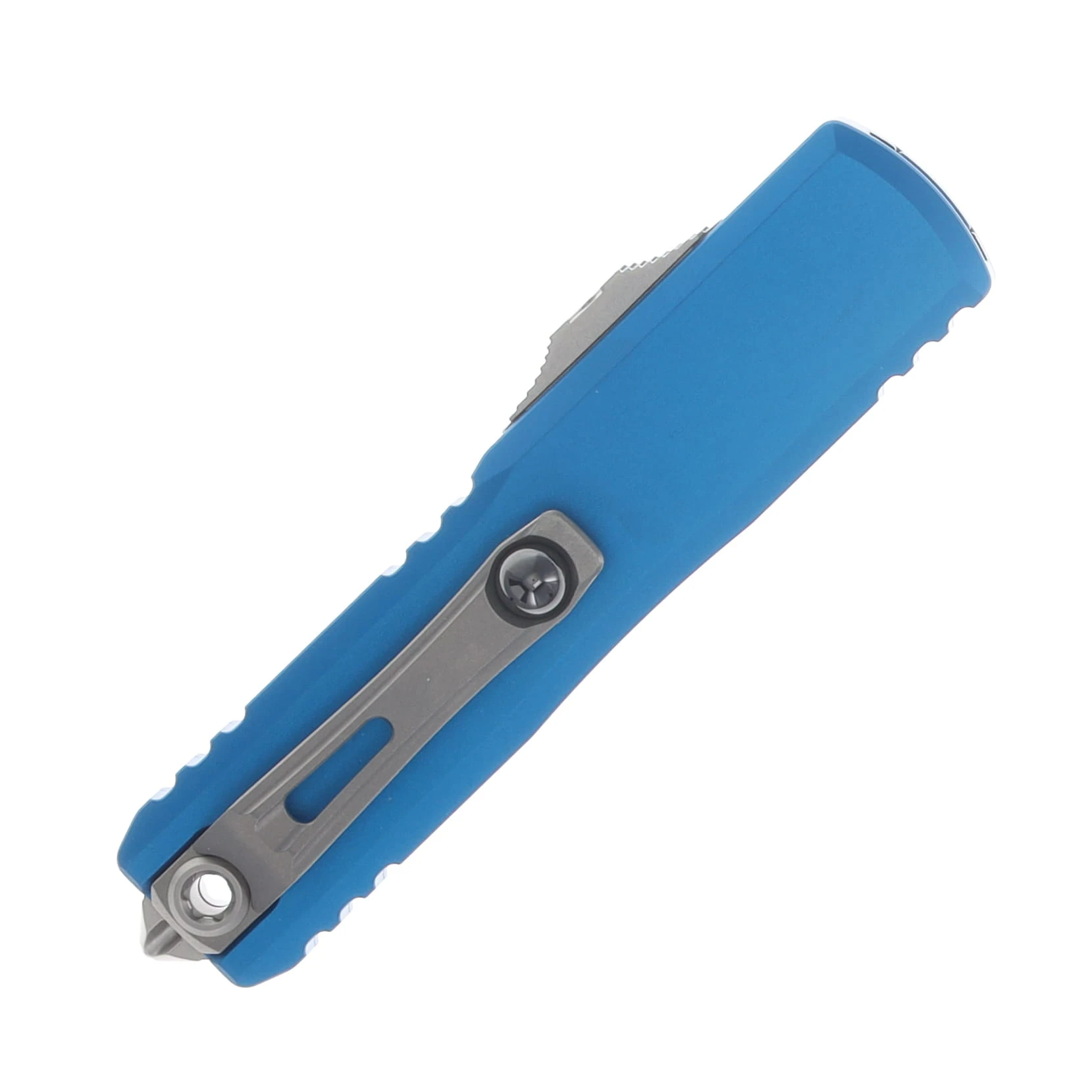 Microtech UTX-85 D/E Gen IV Blue Stonewash Double Full Serrated View 4