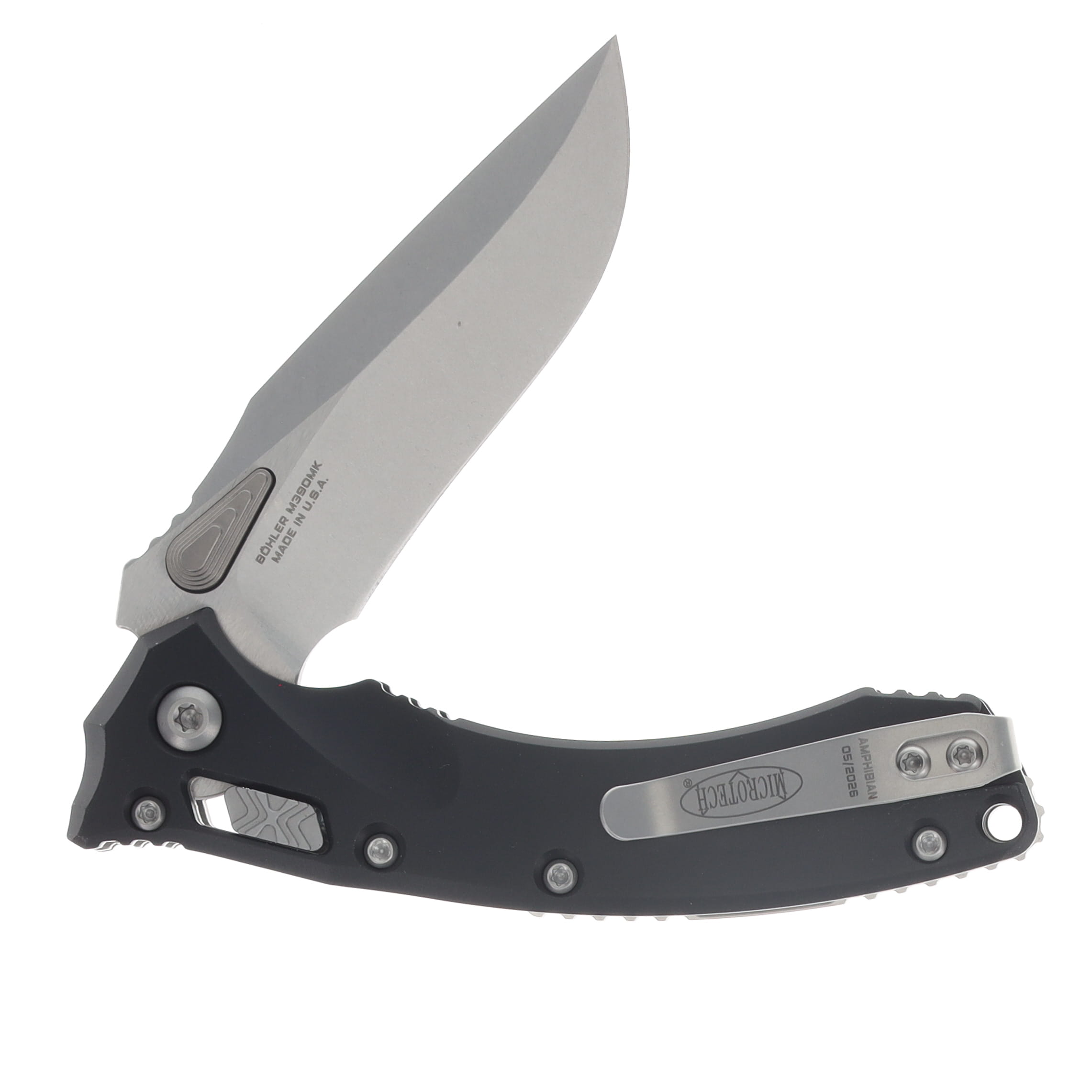 Microtech Amphibian Mini Ram-Lok S/E Stonewash Standard MT137MRL10 View 4