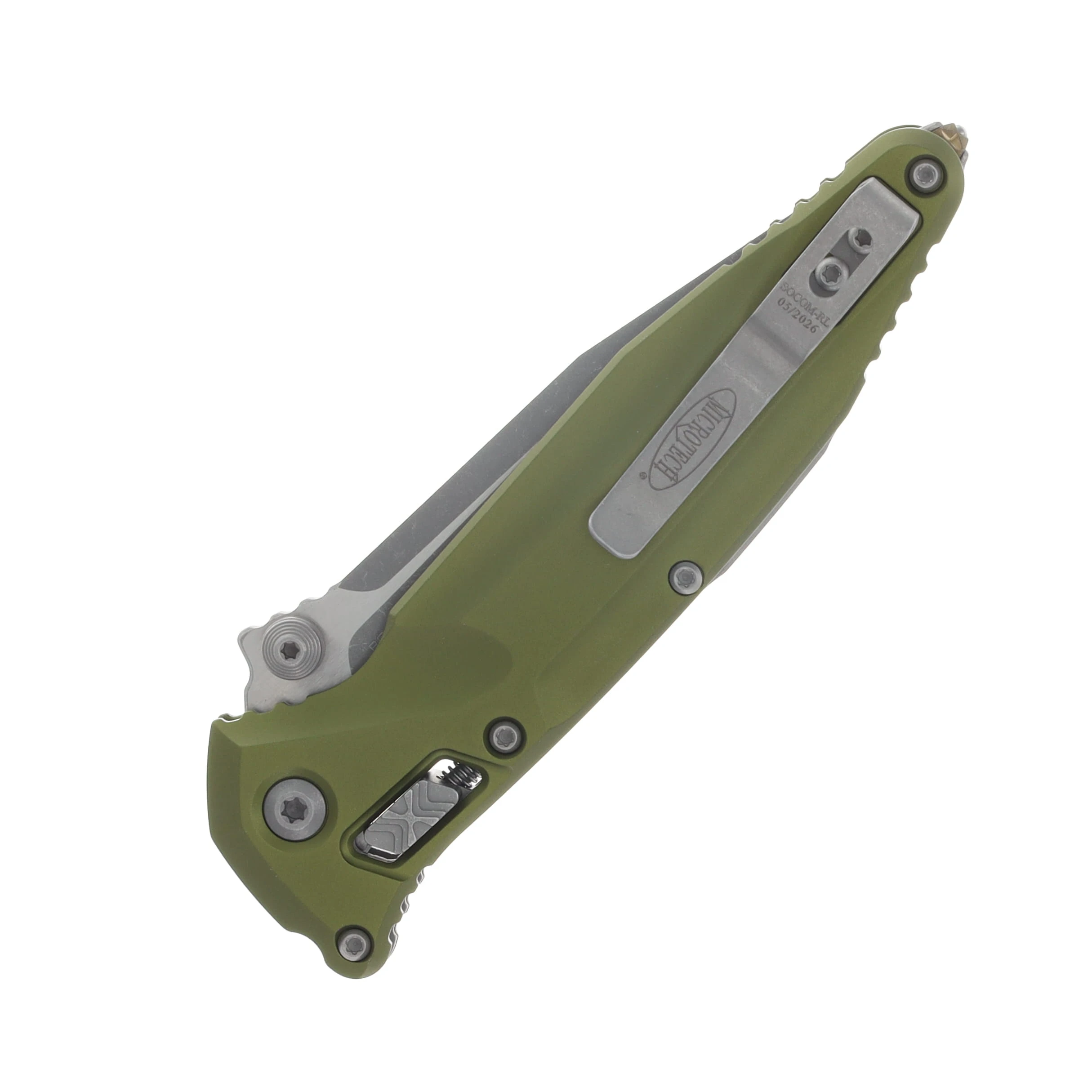 Microtech SOCOM Delta RAM-LOK Folding Knife Apocalyptic S/E OD Green MT159RL10APOD View 6