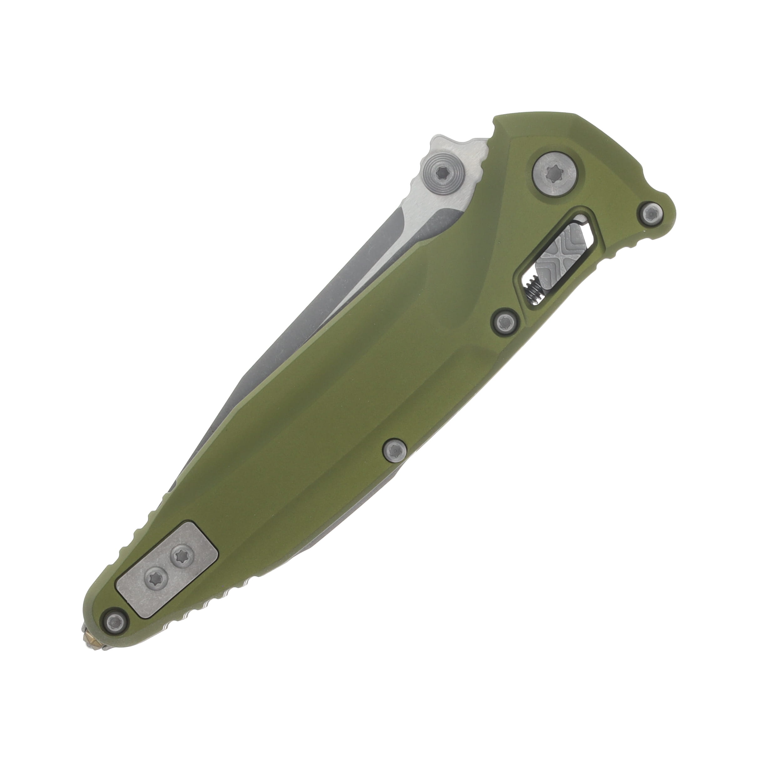 Microtech SOCOM Delta RAM-LOK Folding Knife Apocalyptic S/E OD Green MT159RL10APOD View 5