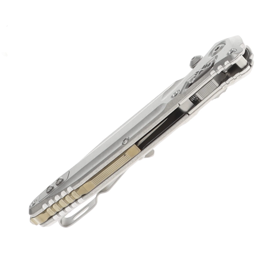 Microtech Socom Delta RAM-LOK Spear Point MS Folder STNWSH-STNWSH TI W/ Bronze AUMT159RL10SMS2 View 7