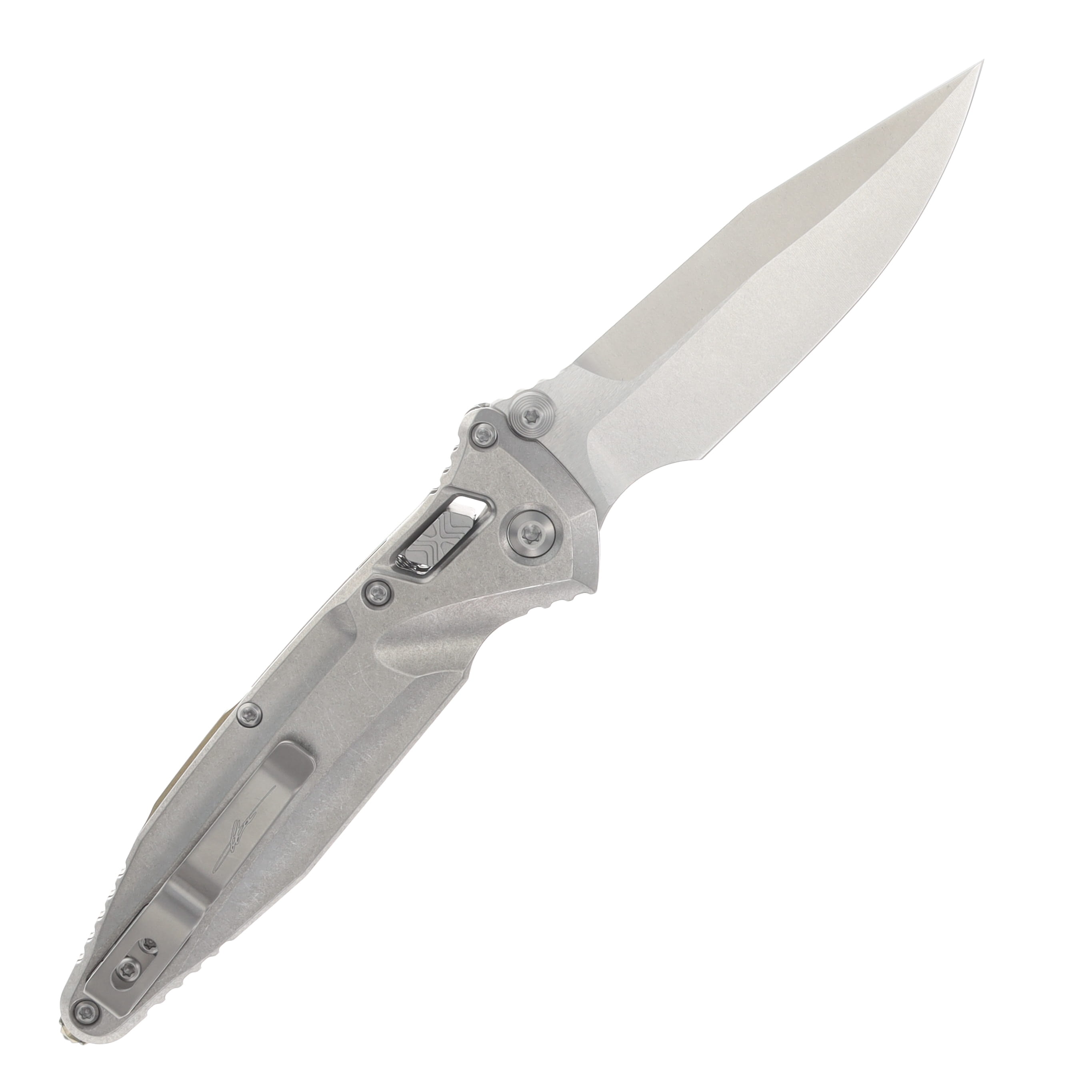 Microtech Socom Delta RAM-LOK Spear Point MS Folder STNWSH-STNWSH TI W/ Bronze AUMT159RL10SMS2 View 2