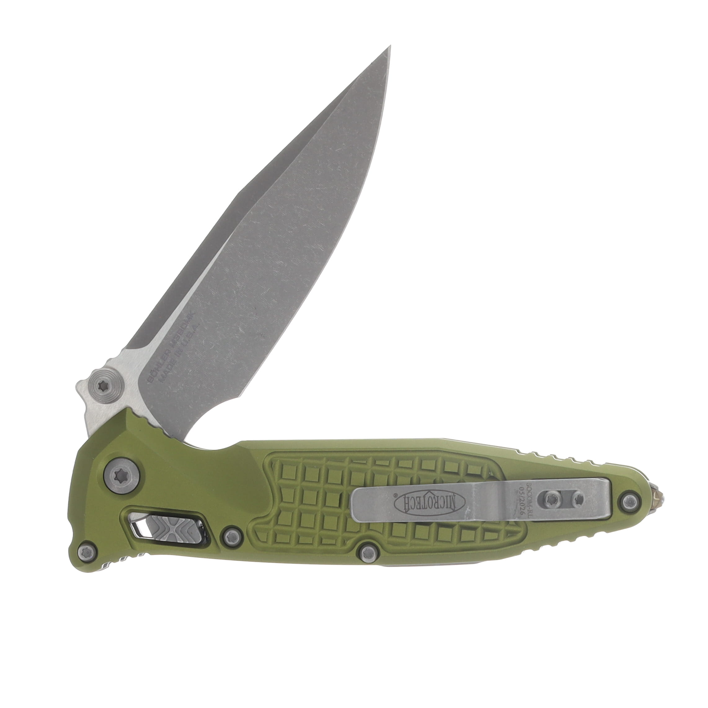 Microtech Socom RAM-LOK Folder S/E Apocalyptic Standard Frag AL OD Green AUMT160RL10APFROD View 4