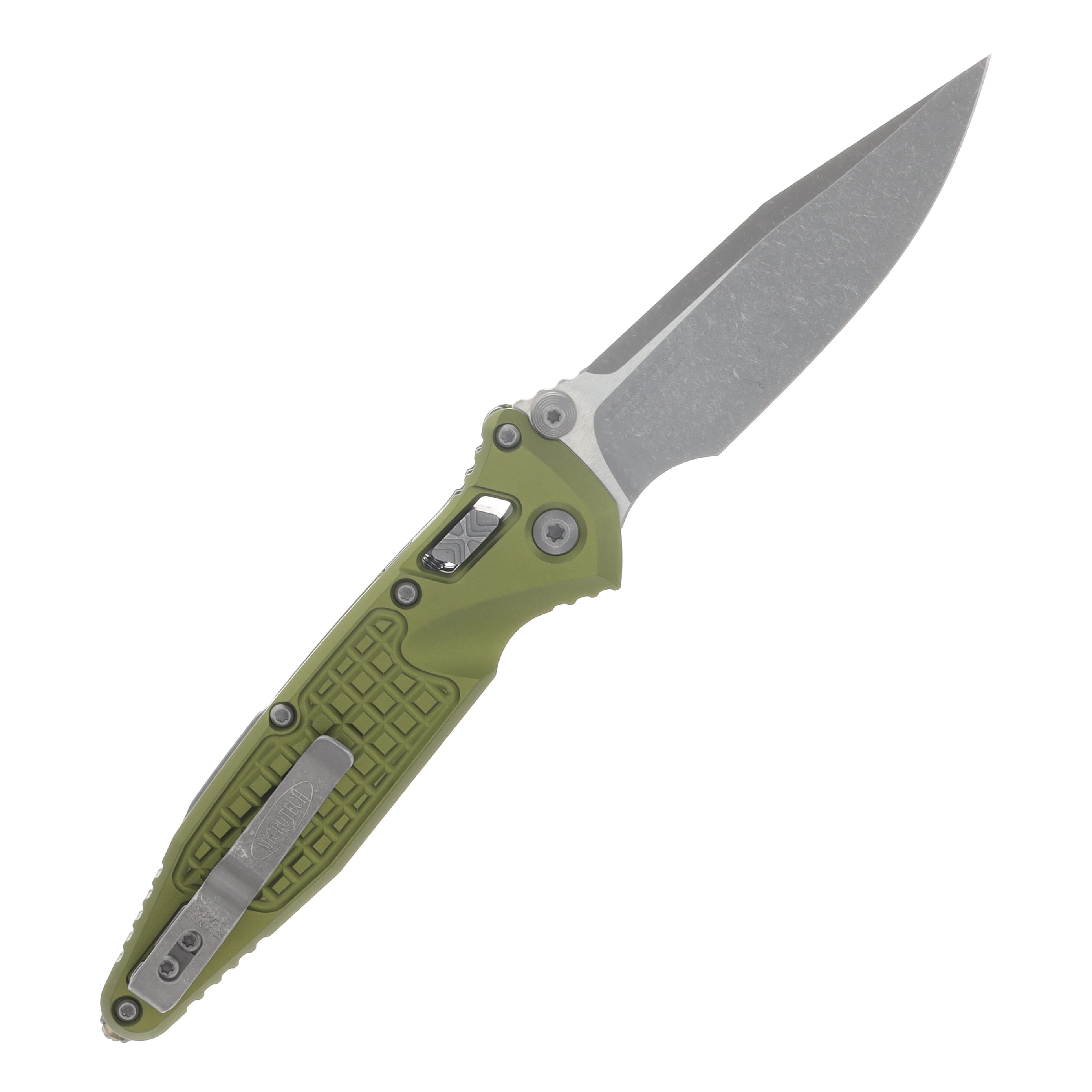 Microtech Socom RAM-LOK Folder S/E Apocalyptic Standard Frag AL OD Green AUMT160RL10APFROD View 2