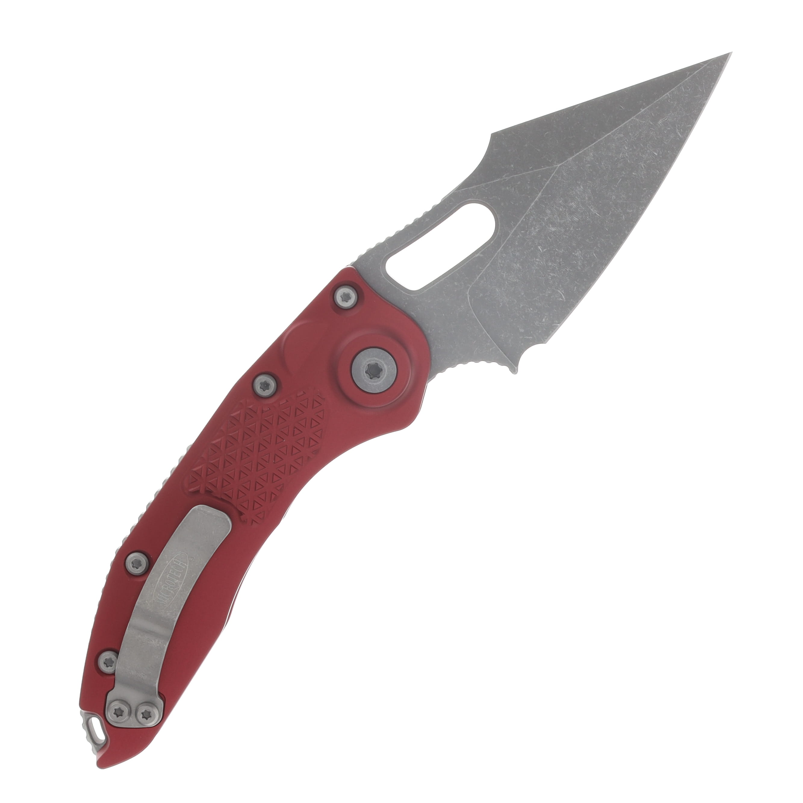 Microtech Stitch OTS Auto S/E Apocalyptic Standard Merlot AUMT16910APMR View 2