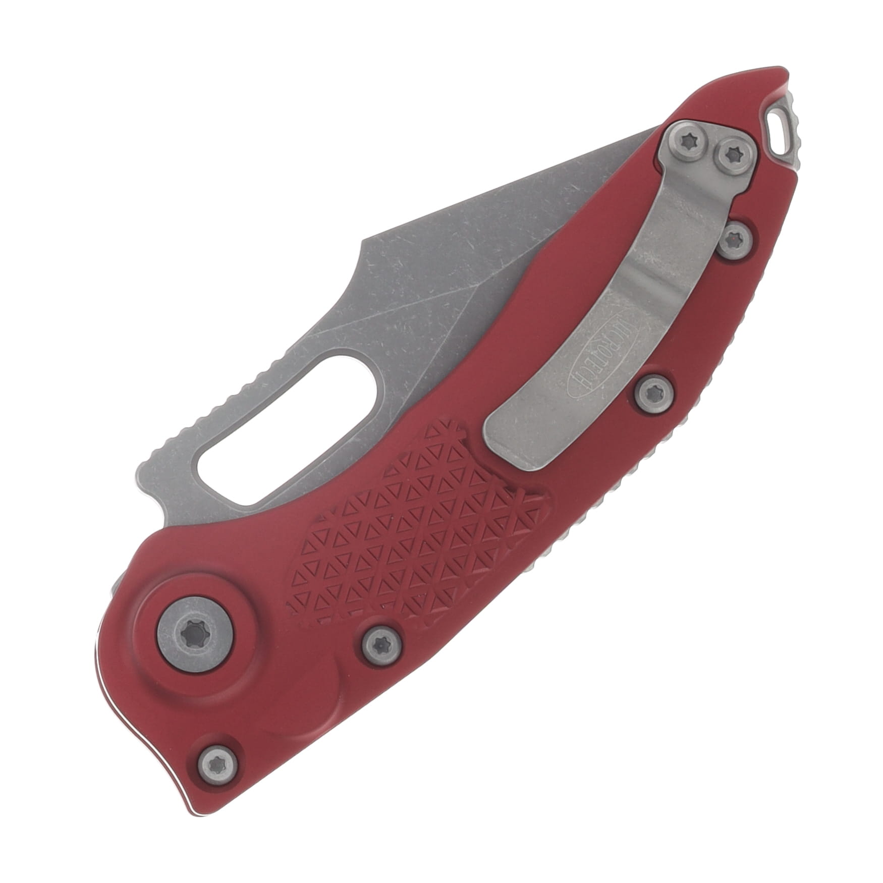 Microtech Stitch OTS Auto S/E Apocalyptic Standard Merlot AUMT16910APMR View 4