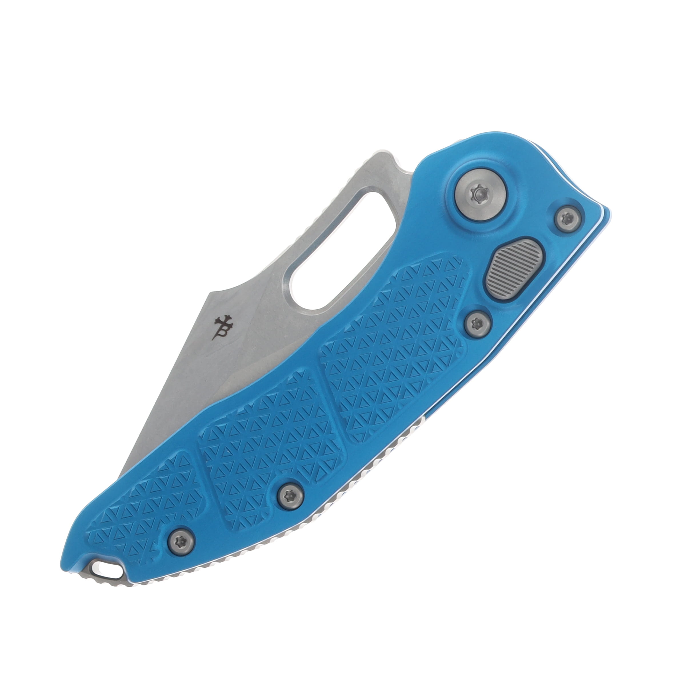 Microtech Stitch OTS Auto S/E Stonewash Standard Blue Aluminum AUMT16910BL View 3