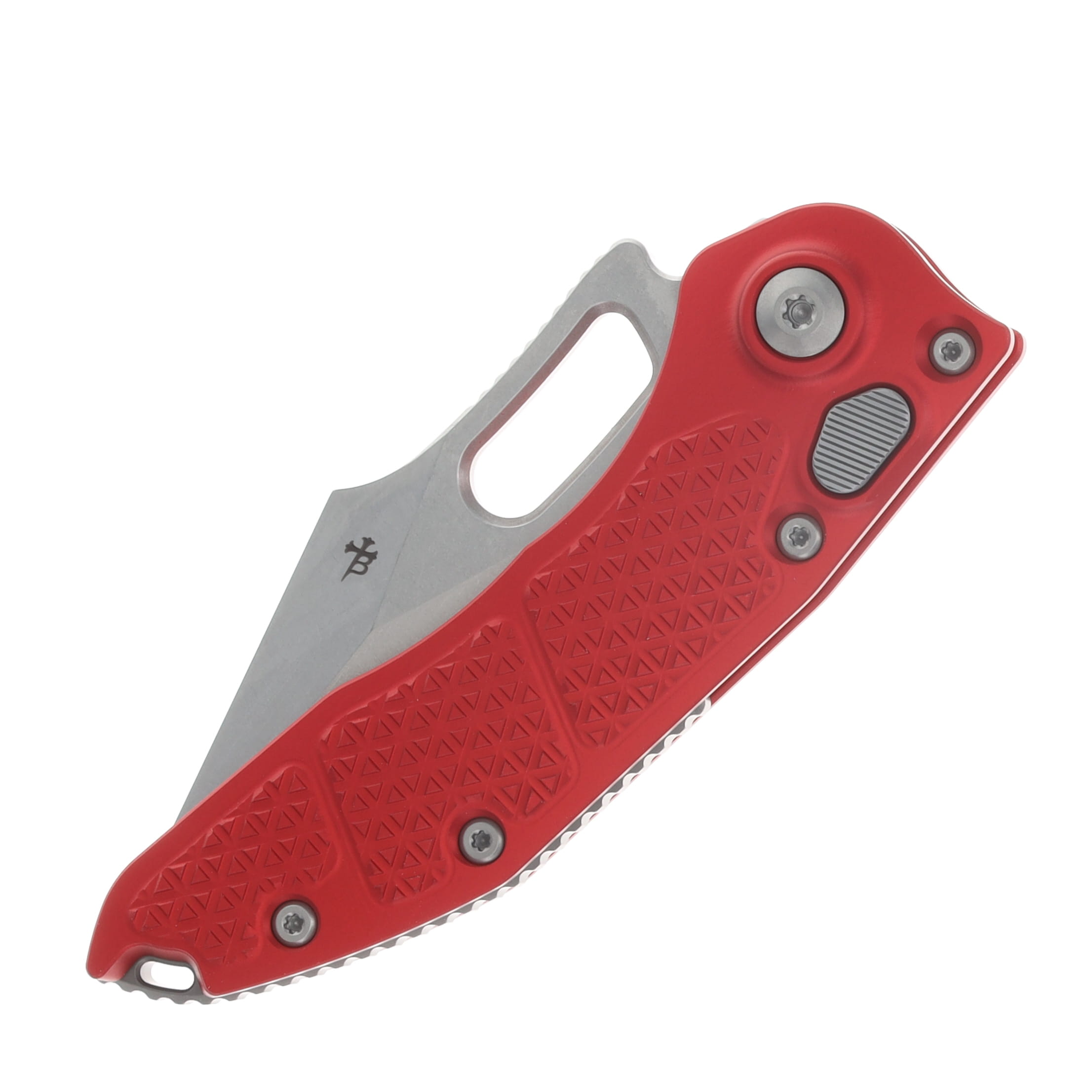 Microtech Stitch OTS Auto S/E Stonewash Standard Red Aluminum AUMT16910RD View 4