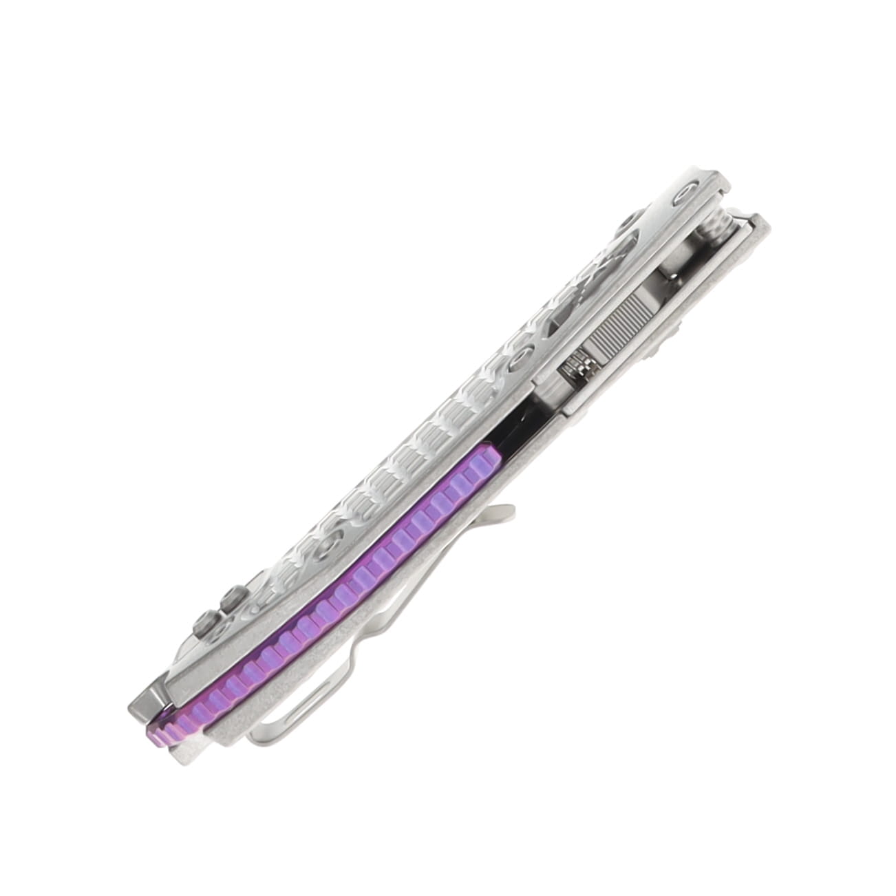 Microtech Stitch RAM-LOK MS STD Folder STNWSH-STNWSH Frag 6AL4V TI W/Purple AUMT169RL10FRMS3 View 7