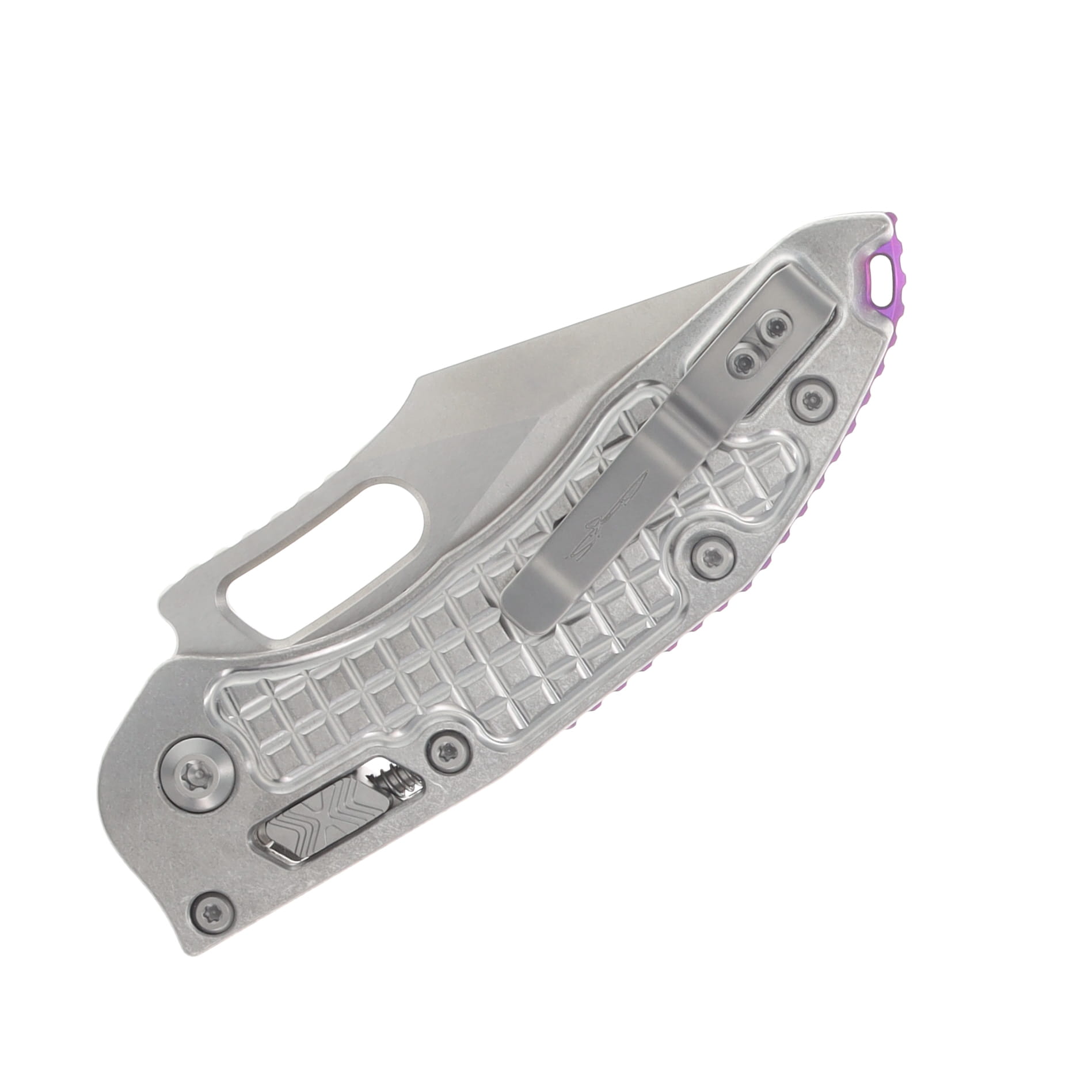 Microtech Stitch RAM-LOK MS STD Folder STNWSH-STNWSH Frag 6AL4V TI W/Purple AUMT169RL10FRMS3 View 6