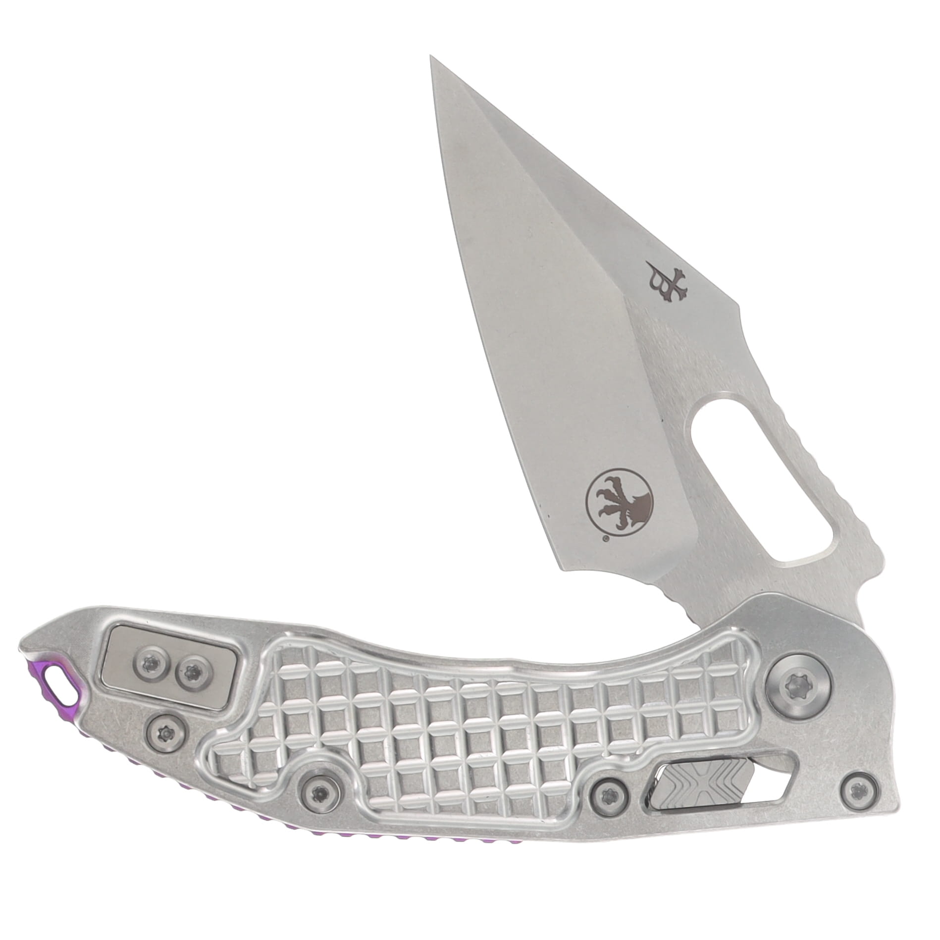 Microtech Stitch RAM-LOK MS STD Folder STNWSH-STNWSH Frag 6AL4V TI W/Purple AUMT169RL10FRMS3 View 3