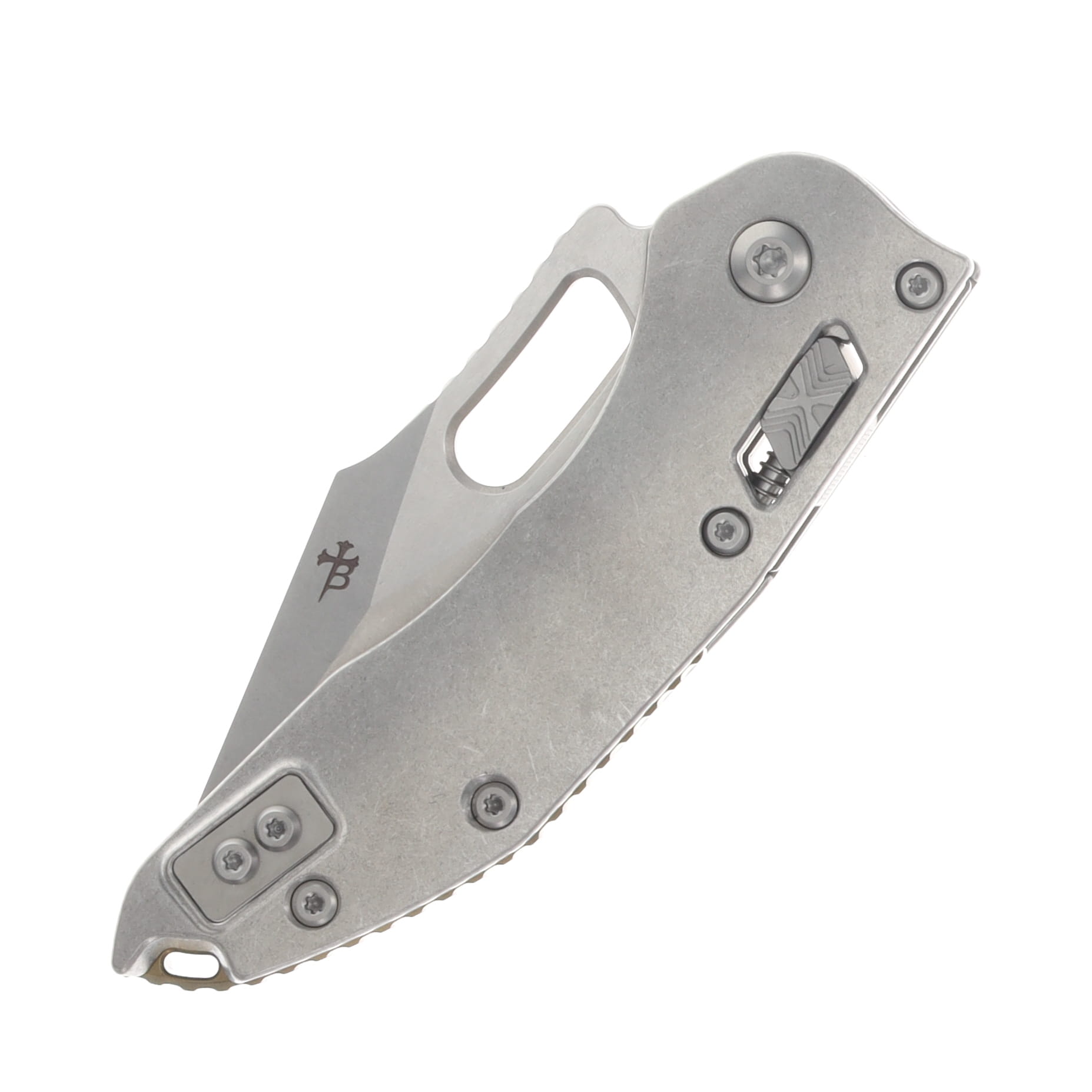 Microtech Stitch RAM-LOK MS Folder STNWSH-STNWSH Slab Side TI W/Bronze AUMT169RL10MS1 View 5