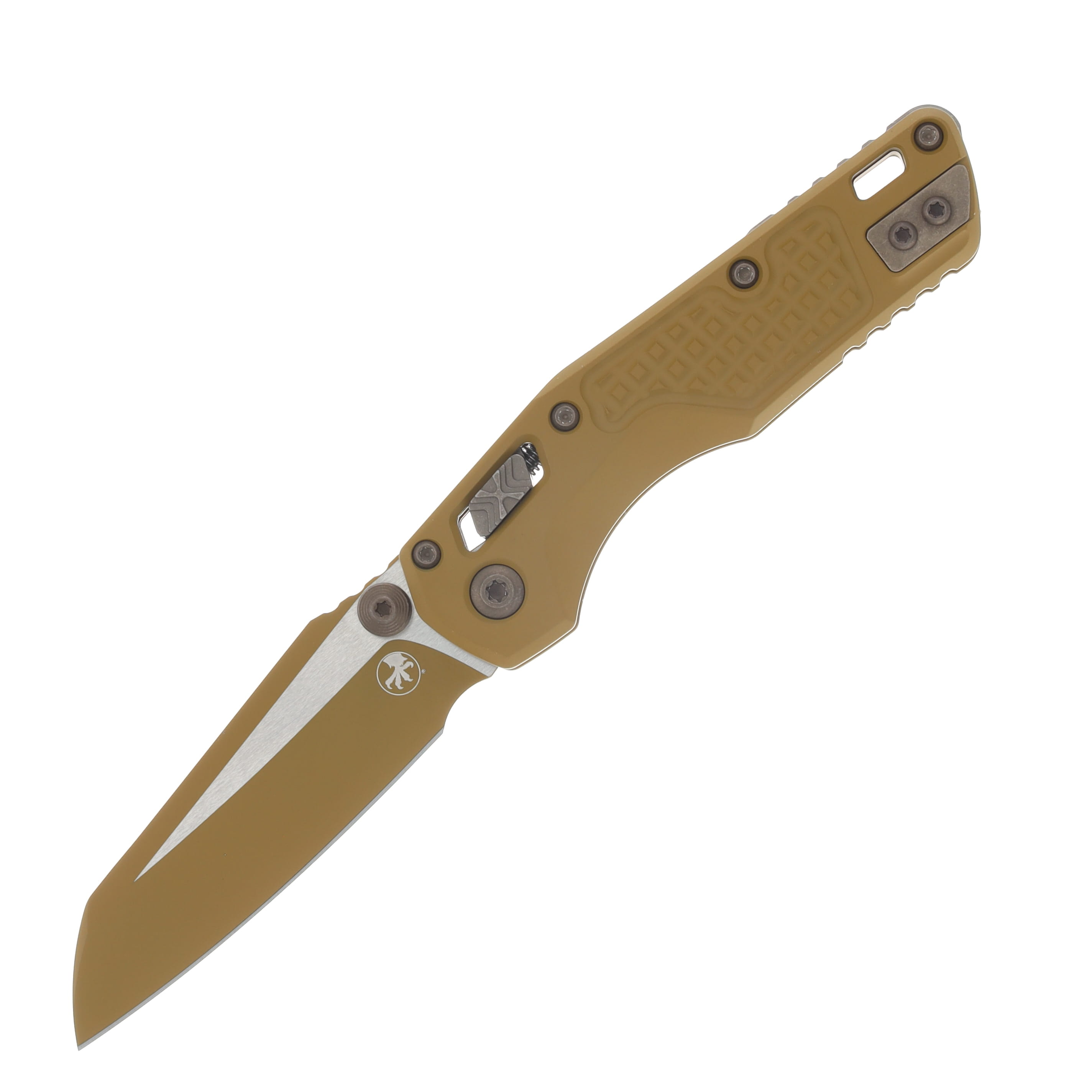 Microtech MSI Mini RAM-LOK Folding Knife RAL 8000 Cerakote S/E Frag Aluminum MT210M1FRCRAZ23 View 1
