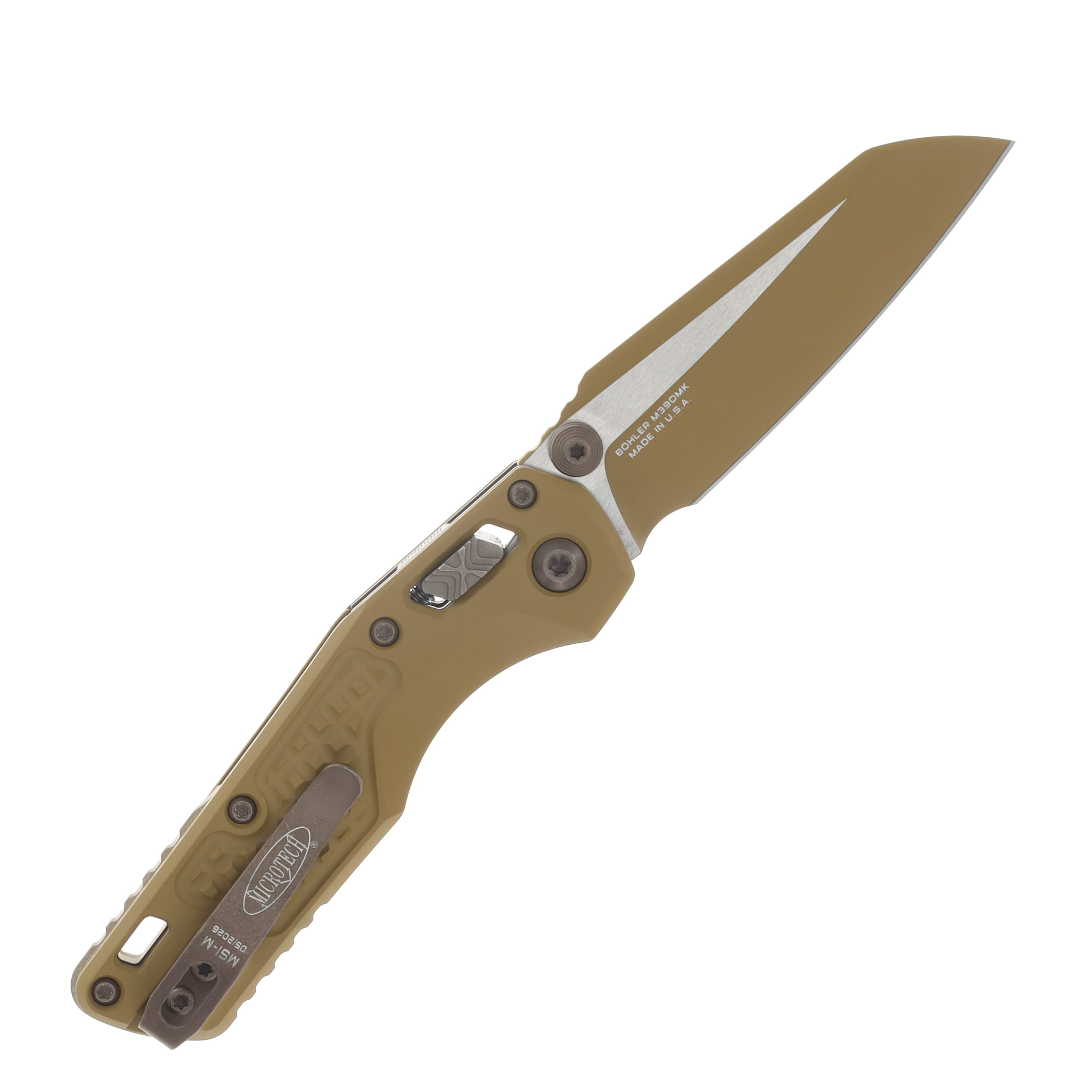 Microtech MSI Mini RAM-LOK Folding Knife RAL 8000 Cerakote S/E Frag Aluminum MT210M1FRCRAZ23 View 2
