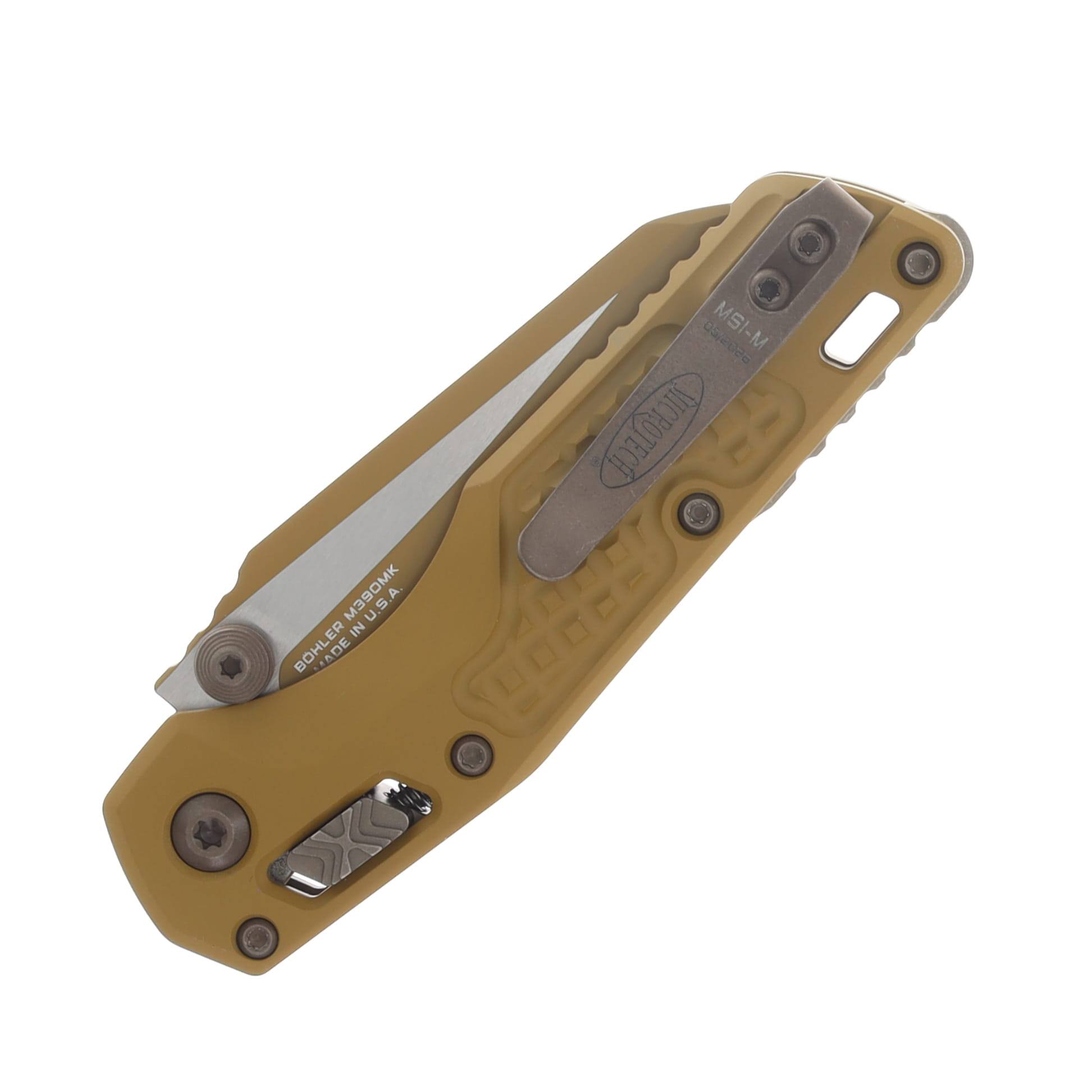 Microtech MSI Mini RAM-LOK Folding Knife RAL 8000 Cerakote S/E Frag Aluminum MT210M1FRCRAZ23 View 6