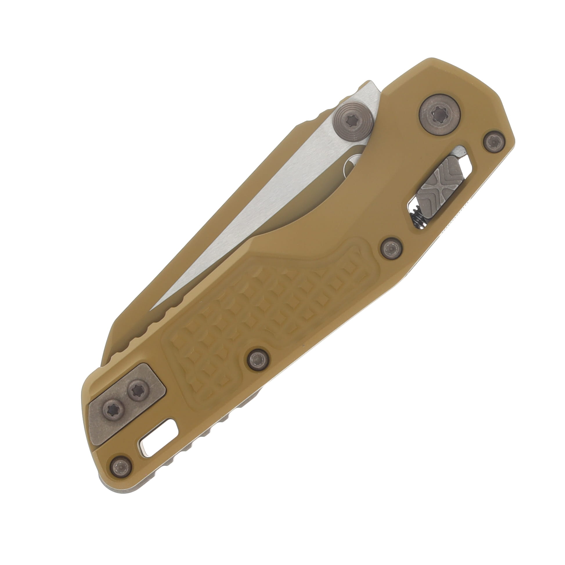 Microtech MSI Mini RAM-LOK Folding Knife RAL 8000 Cerakote S/E Frag Aluminum MT210M1FRCRAZ23 View 5