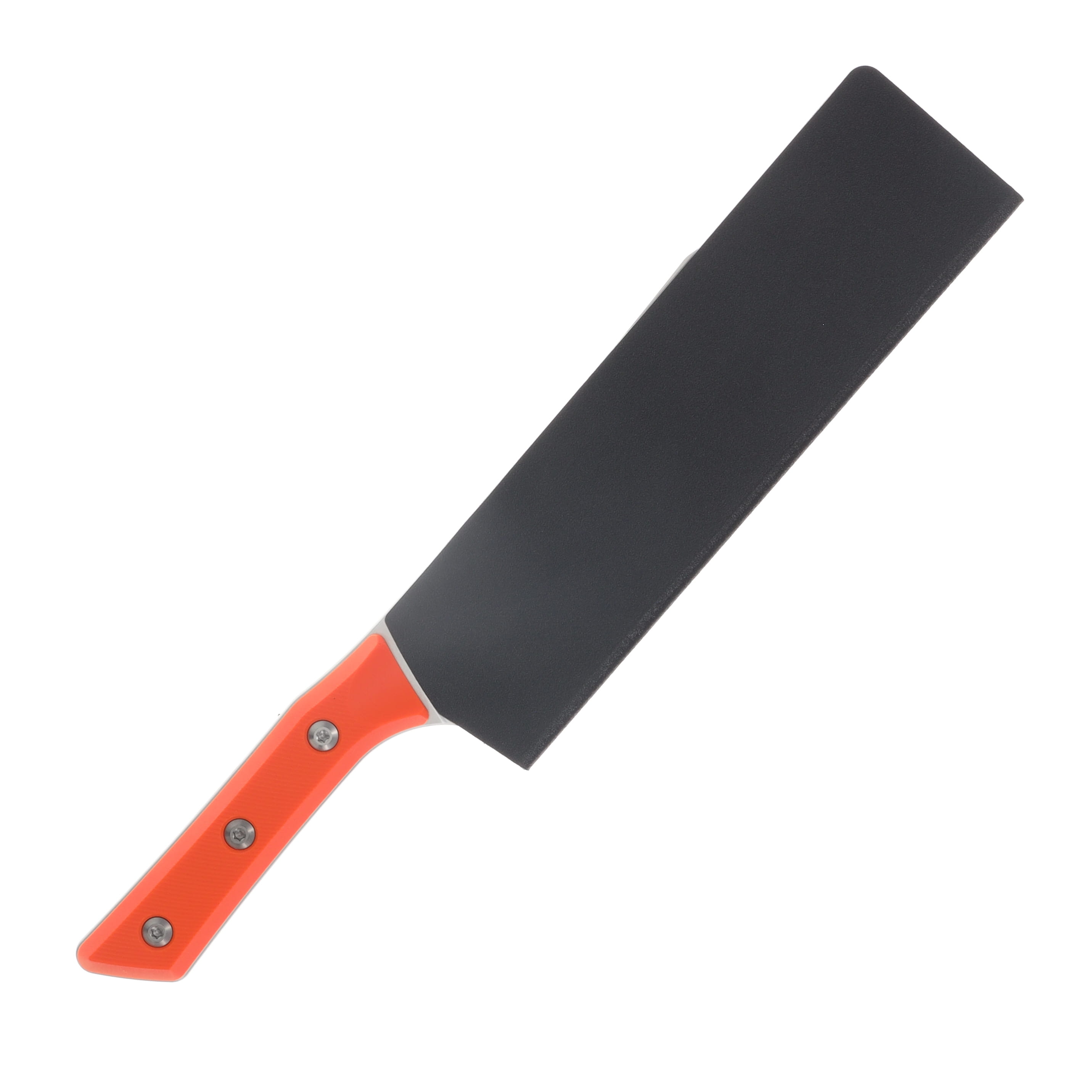 Microtech 8" Chef Knife Stonewash M390MK/Ember G-10 MT300010EM View 4