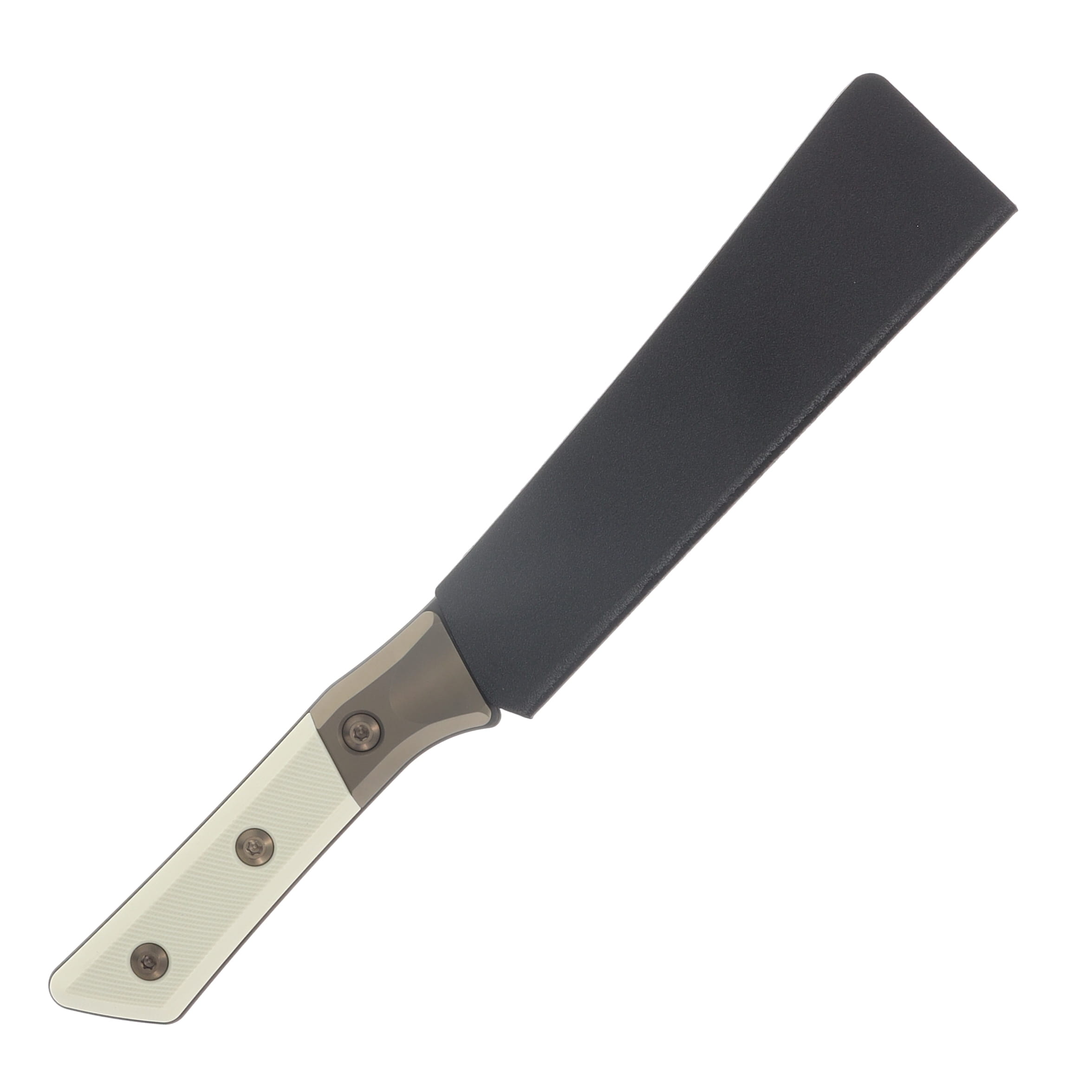 Microtech 6.125" Boning Knife Black DLC M390MK/Ivory G-10 with Titanium Bolsters MT3100B1DLCIVS View 4