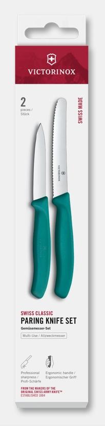 Victorinox Sets, 2-Piece Paring Set (3.25" Straight, 4.5" Utility) Green 6.7114.2C1 View 1