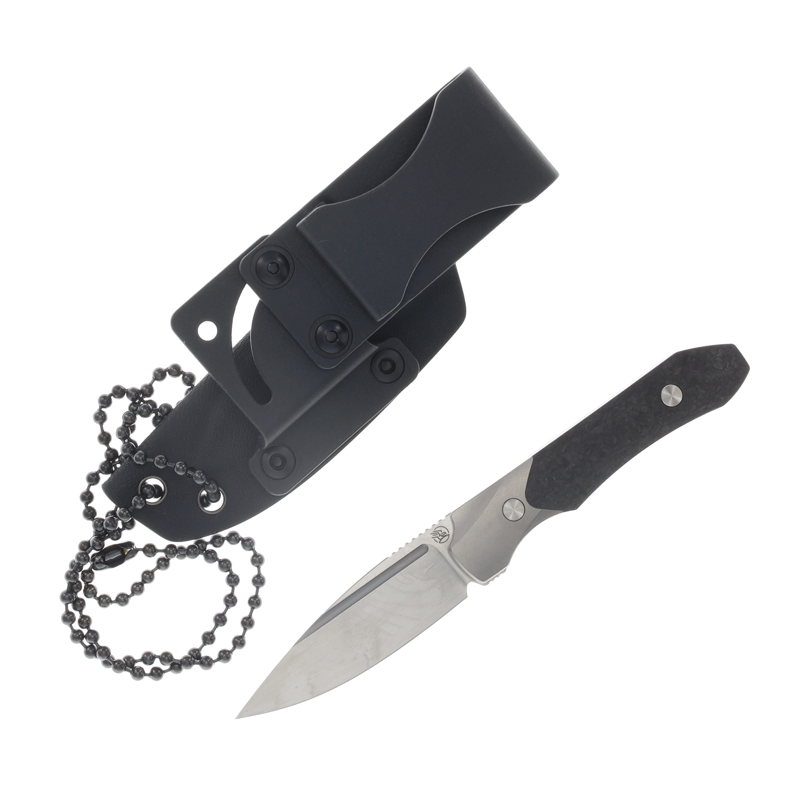 Griffin X-Limited Fixed Blade Satin Magnacut - Titanium Carbon Fiber GRIFFSMSATCF View 2