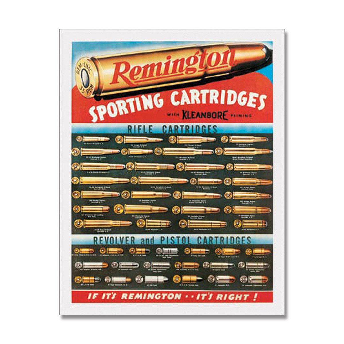 Remington Sporting Cartridges Tin Sign SG1001 View 1