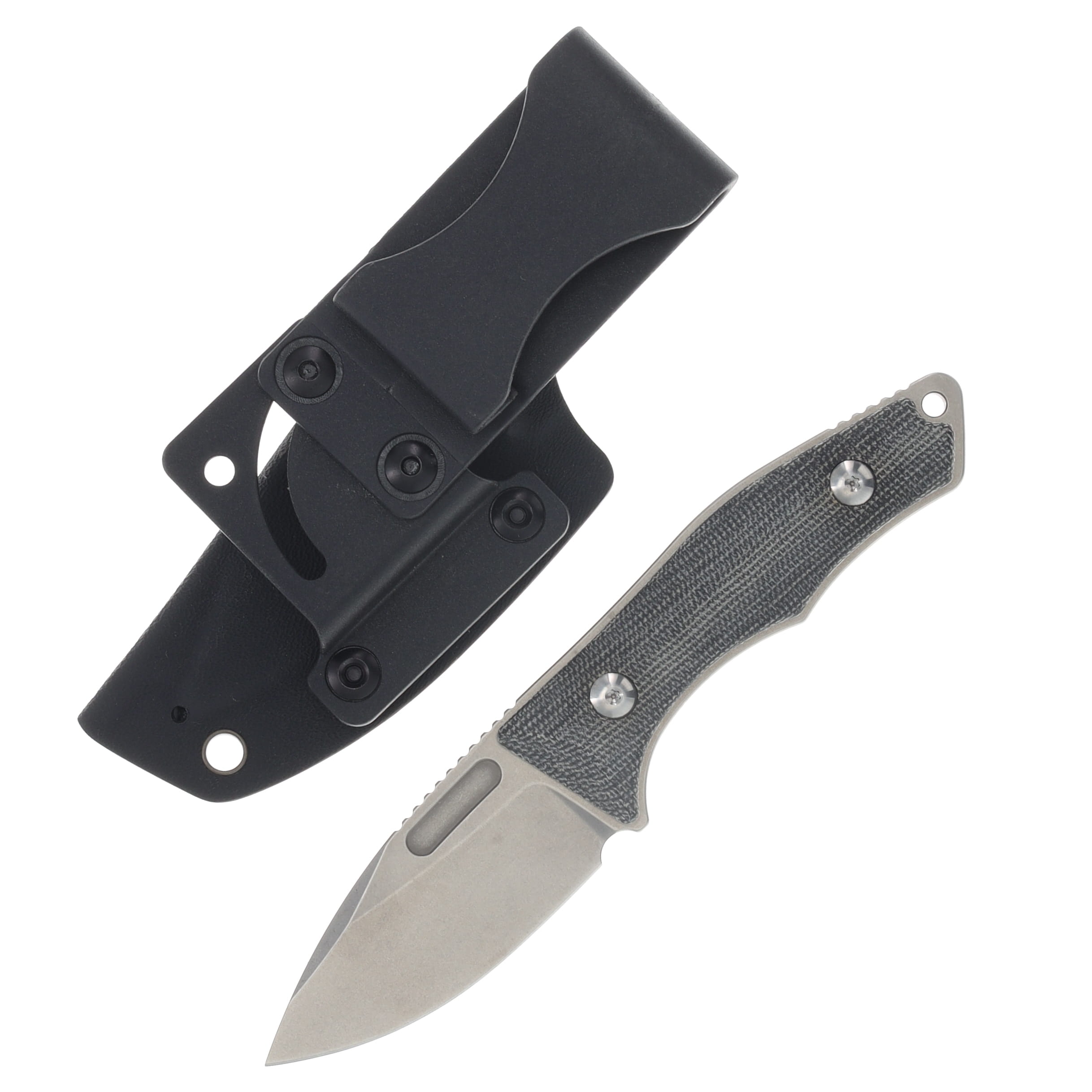 Griffin Scout 2.5 Fixed Blade Stonewash Magnacut - Titanium Black Griffin Scout 2.5 Fixed Blade Stonewash Magnacut - Titanium Black