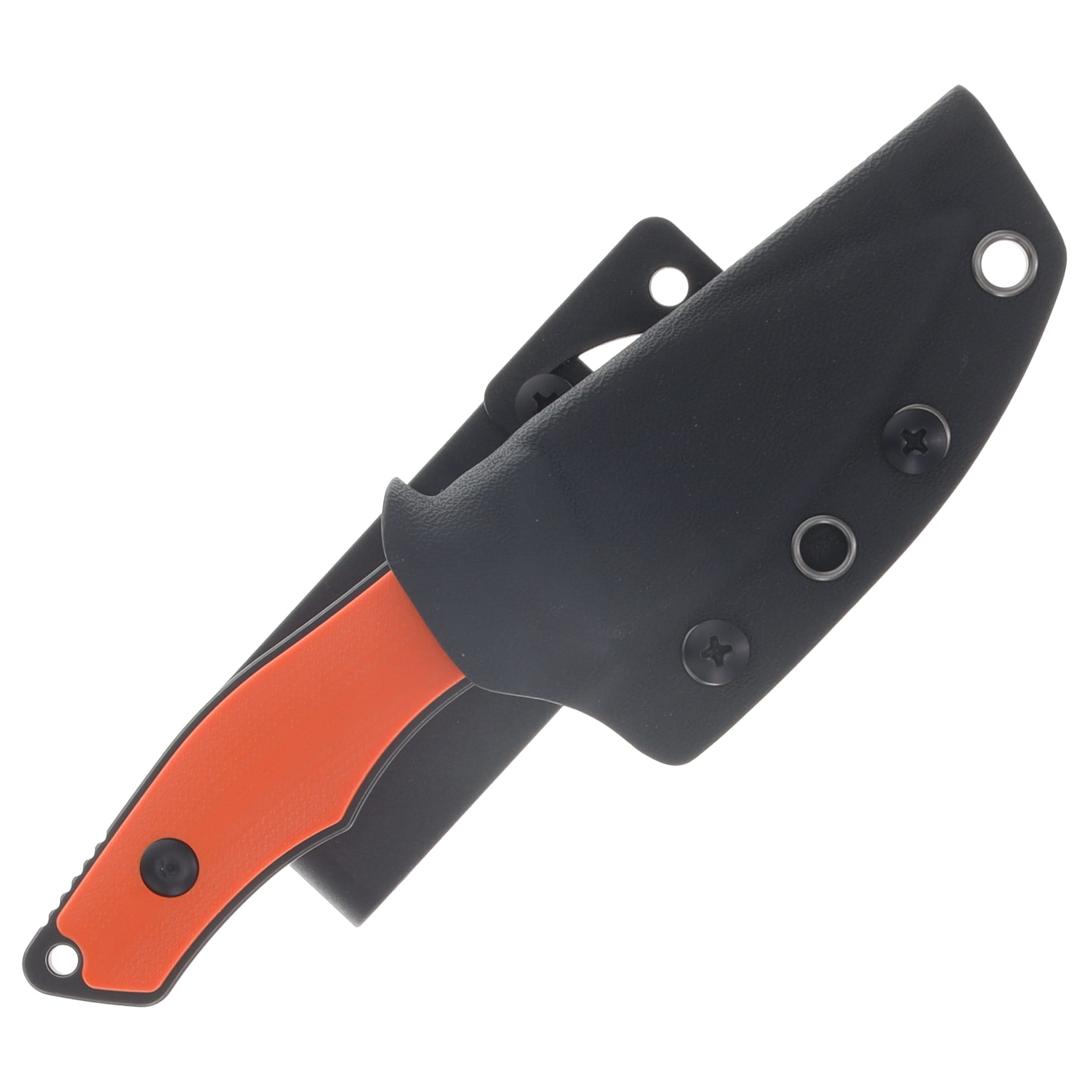 Griffin Scout 2.5 Fixed Blade Blackwash Magnacut - Titanium Orange G10 GRIFFS2.5BWORNGG10 View 3