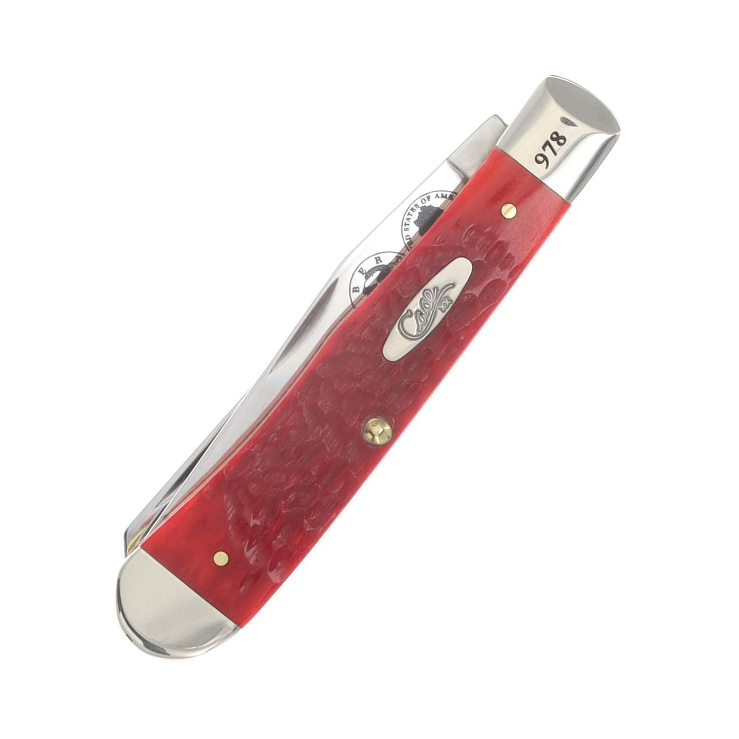 Case XX Red Pickbone The Mercury Dime Trapper Folding Knife Gift Set CATMDRPB View 6
