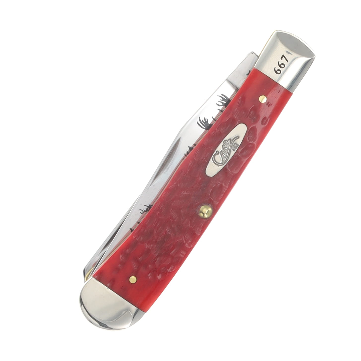 Case XX Red Pickbone Tribute to American Wildlife Trapper Folding Knife Gift Set CAT107RPB View 4