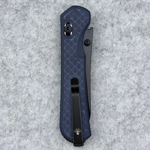 Piratech Kraki Lite Folder Blue Canyon Richlite Handle Blk PVD Coated S30V Blade K03L1 View 4