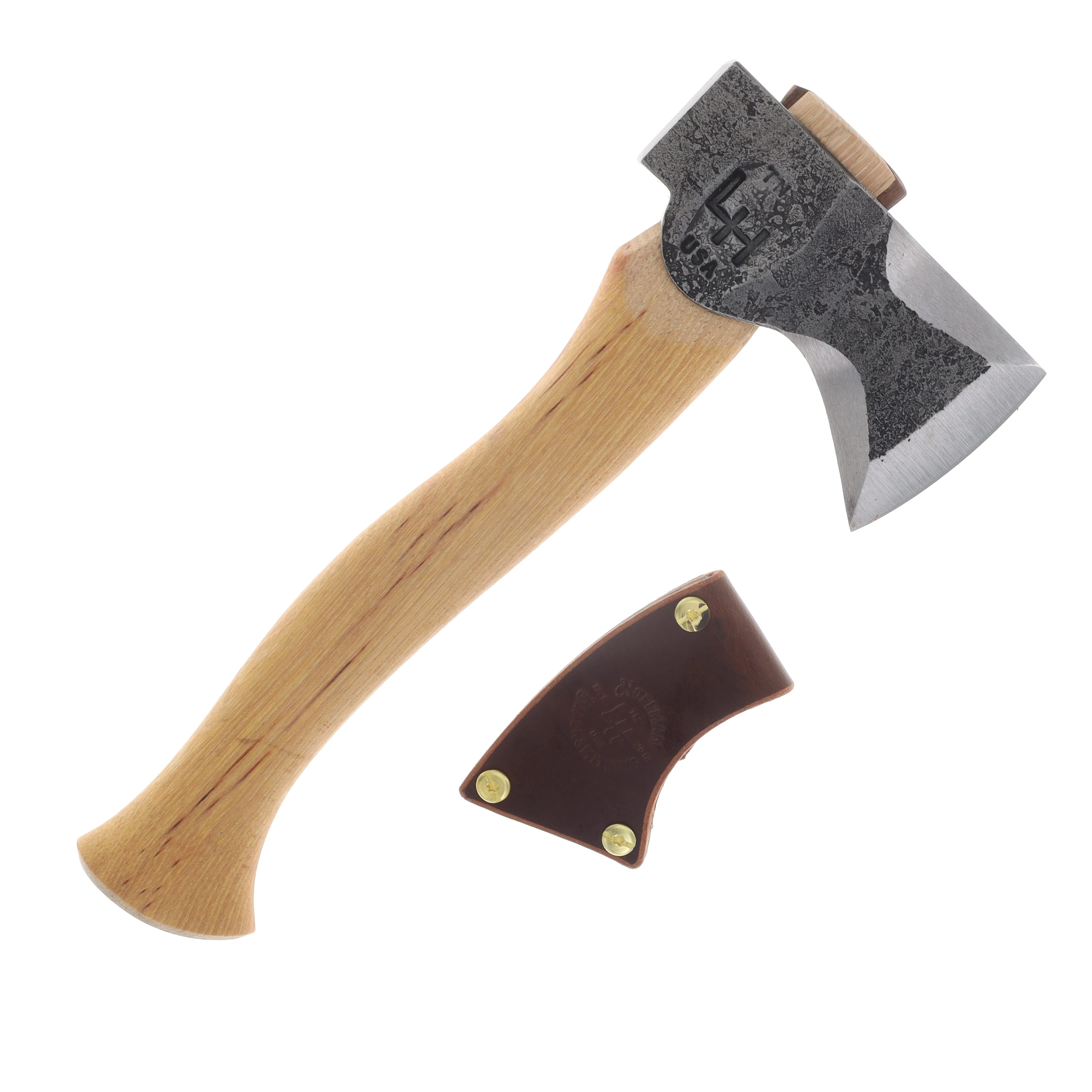 Hoffman Blacksmithing Minicamper Lightweight Axe 12" Oval Handle Standard End HOFMCOS View 2
