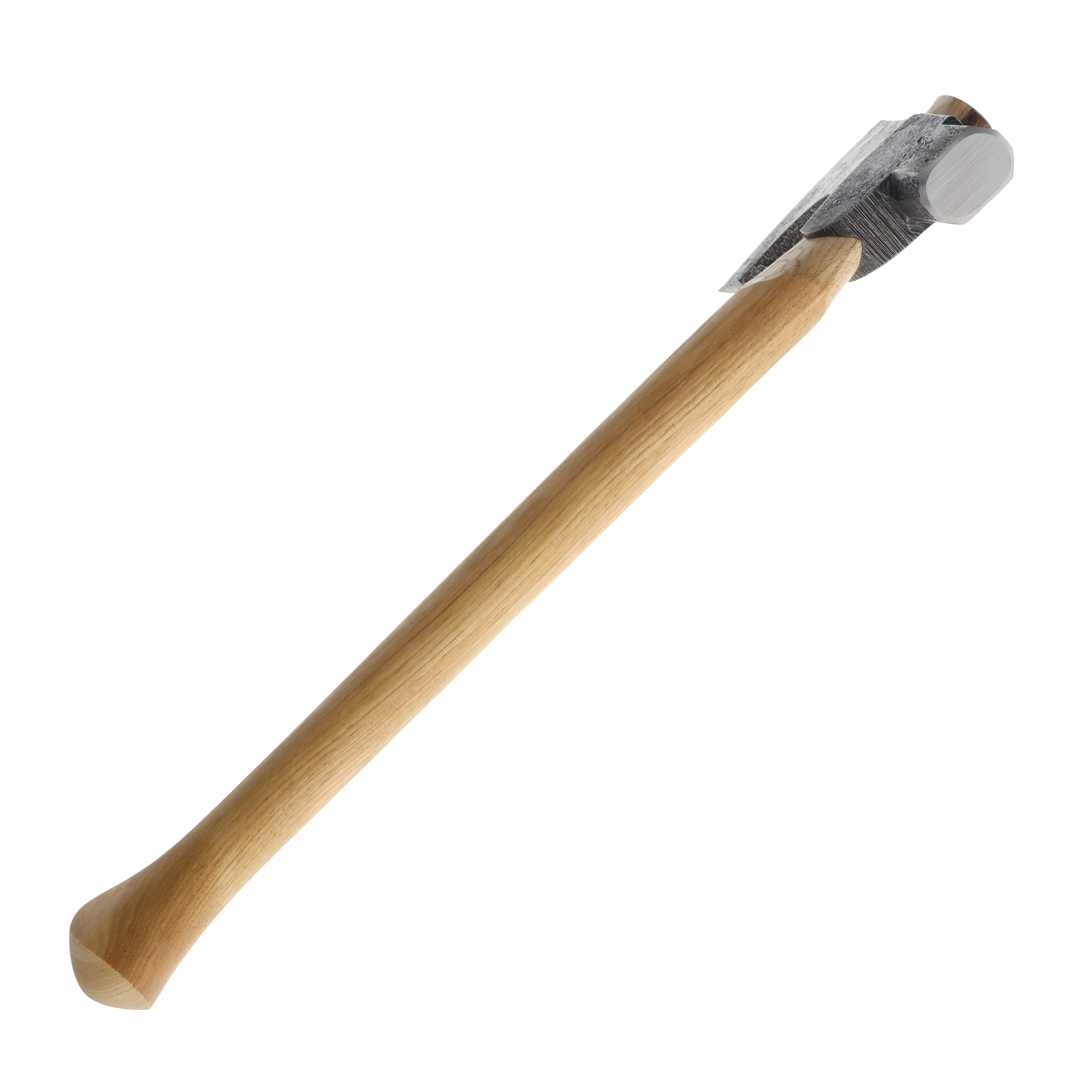 Hoffman Blacksmithing Mountaineer Bushcraft Axe 15.5" Oval Handle Bulb End HOFMTOB View 6