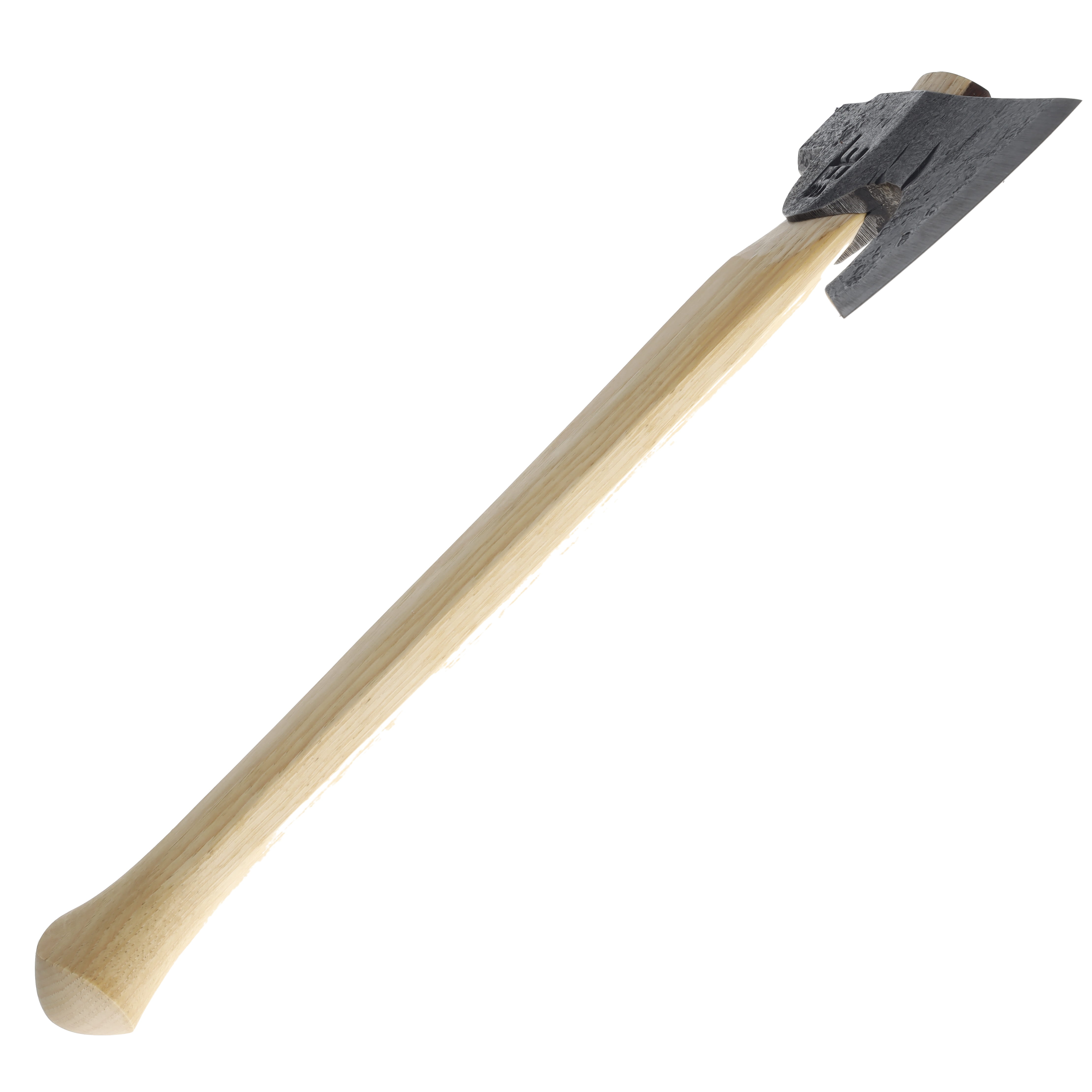 Hoffman Blacksmithing Mountaineer Bushcraft Axe 15.5" Octagonal Handle Standard End HOFMTOS View 6