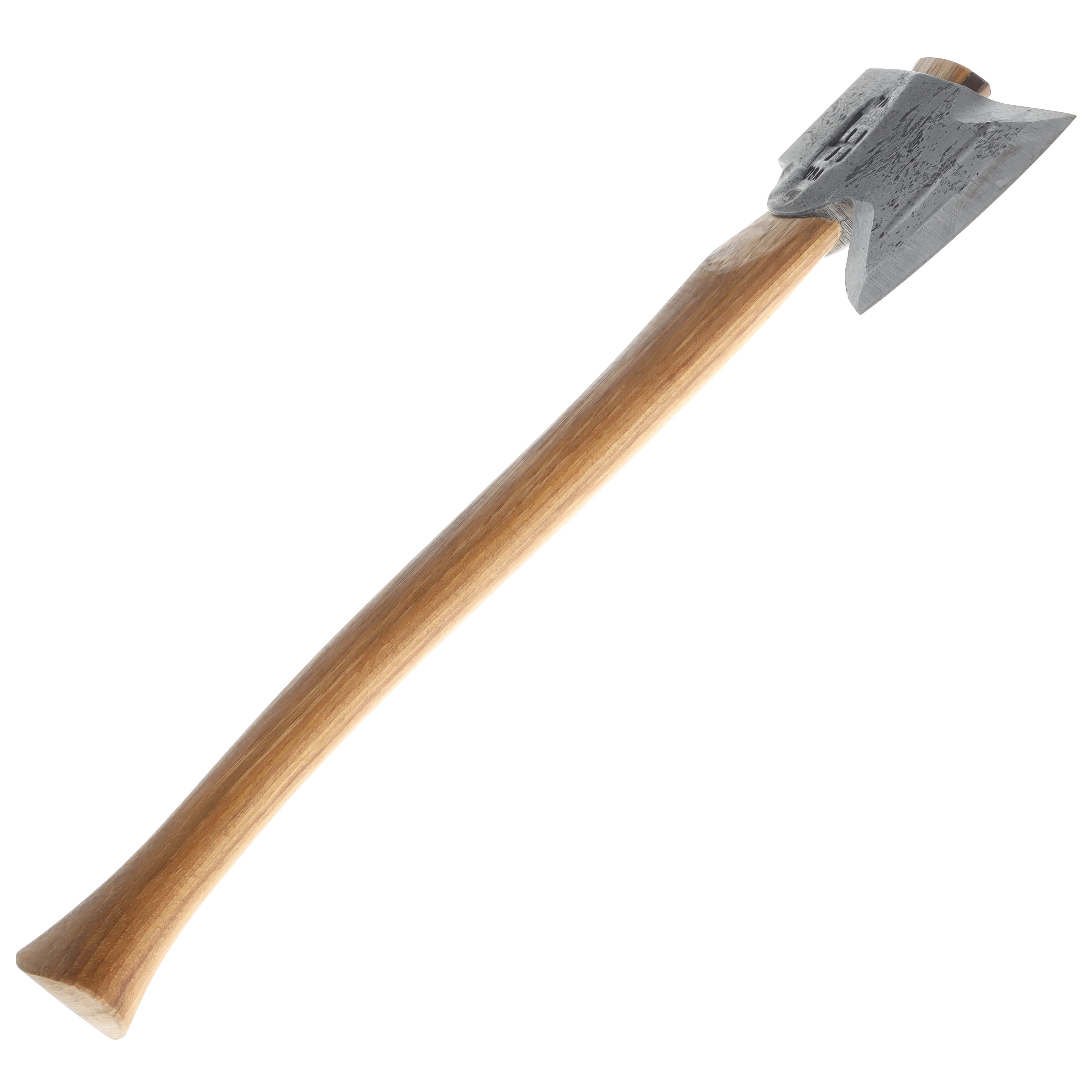 Hoffman Blacksmithing Mountains to Sea Axe 15" Oval Handle Standard End with Bevels HOFMSAOSB View 6