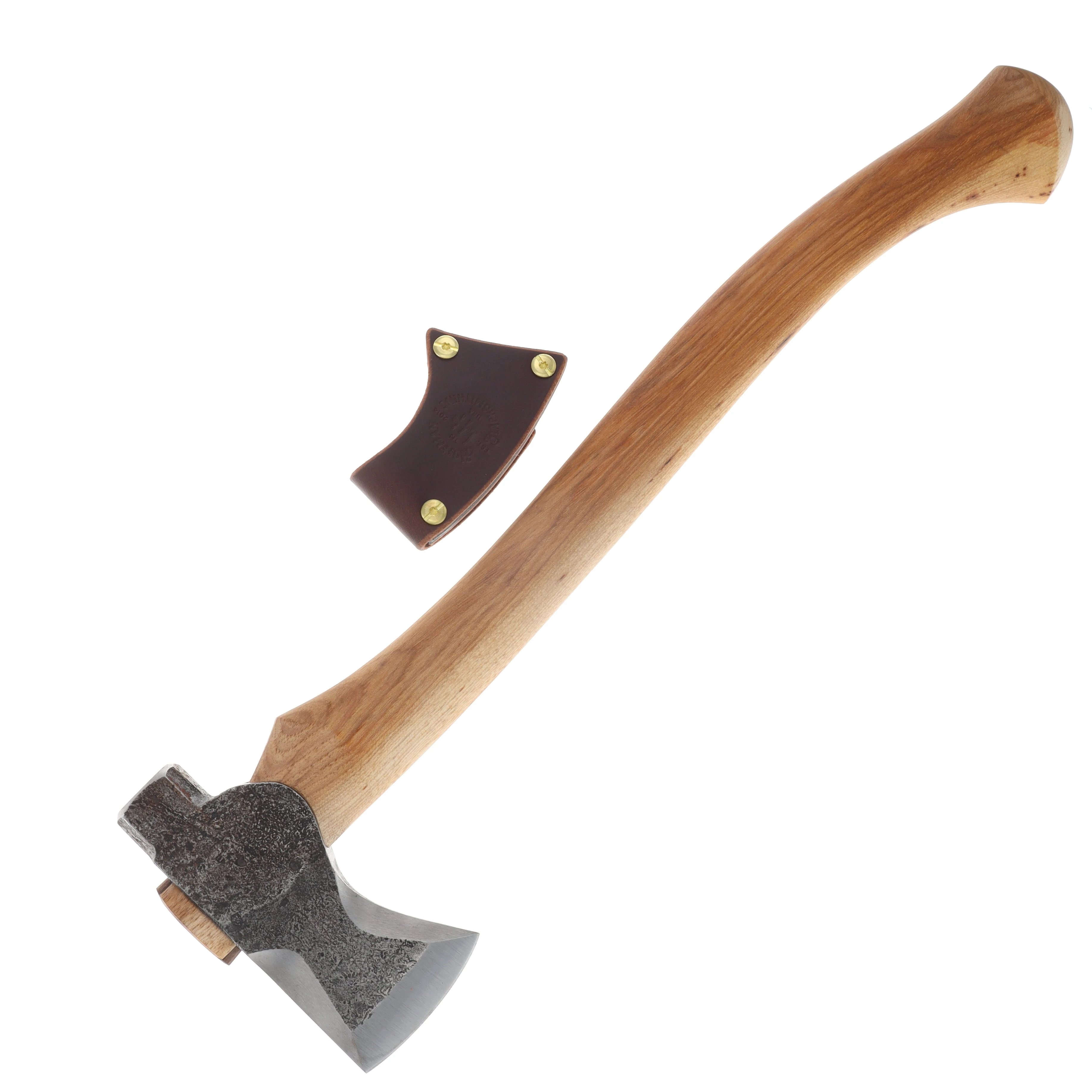 Hoffman Blacksmithing Trapper Hatchet 19" Oval Handle Bulb End with Bevels HOFTH19OBB View 2