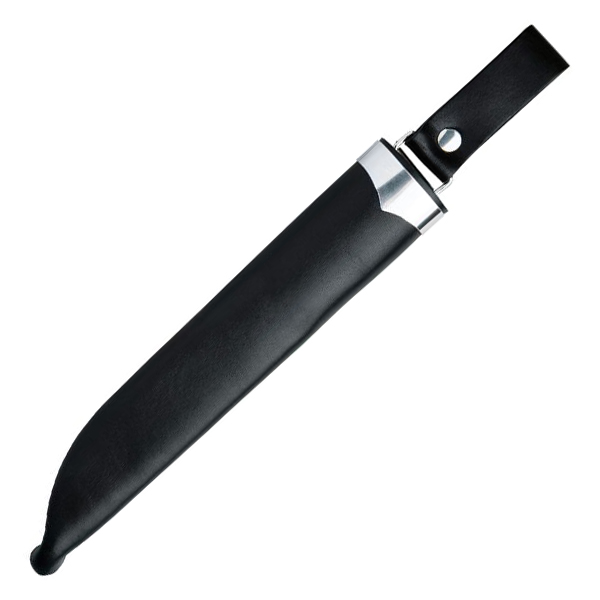 Brusletto Hunter Fixed Blade Stained and Oiled Curly Birch Handle 12C27 Blade BRU10108 View 2