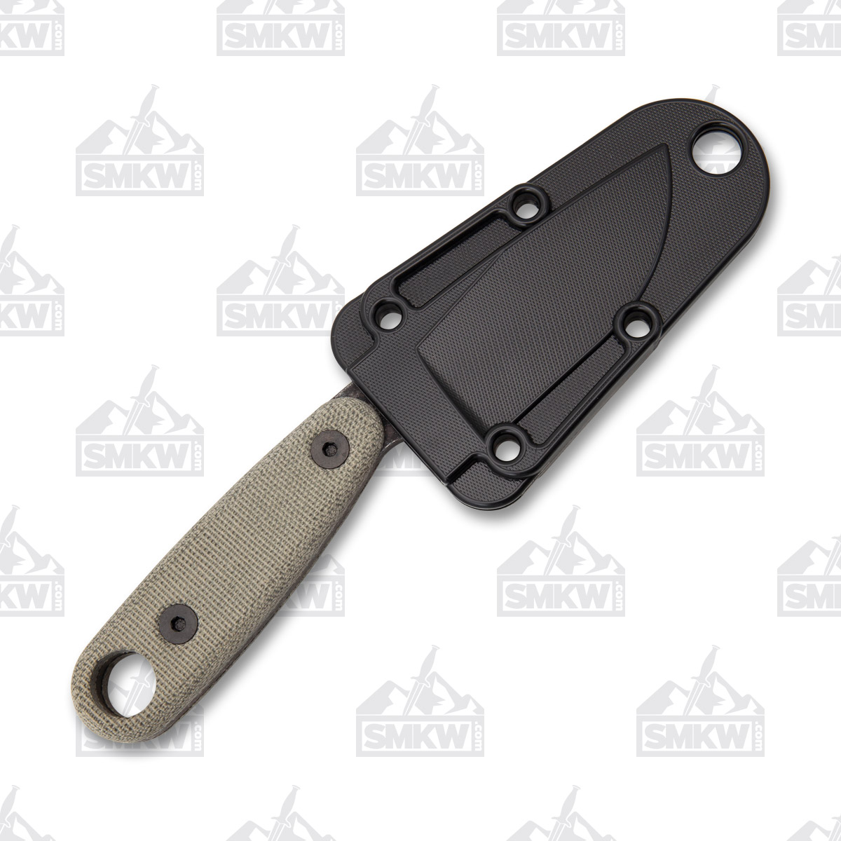 ESEE Knives Izula II Fixed Blade Tan Canvas Micarta Tumbled Black Oxide 1095 IZULAIIBBO View 6