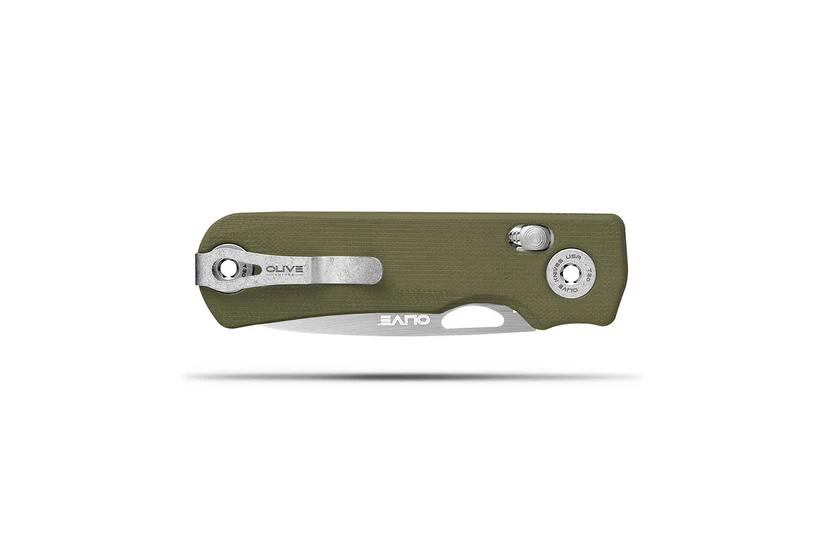 Olive Knives Lenta Folding Knife Olive Green G10 Handle Tungsten Carbide Blade LNT-G10ODG-TC View 3